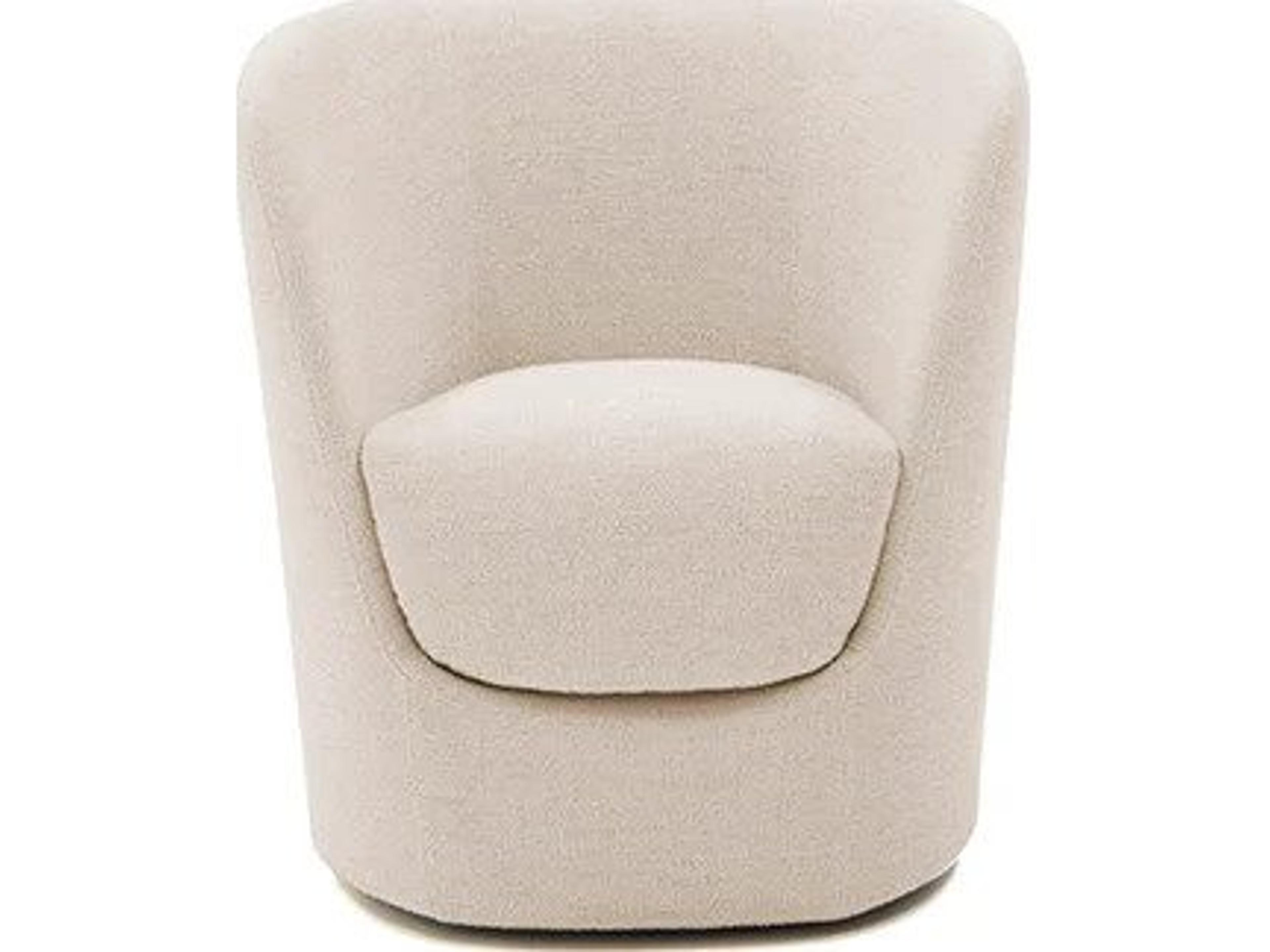 Opla wivel Arm Chair 27" Light Beige Nuvole