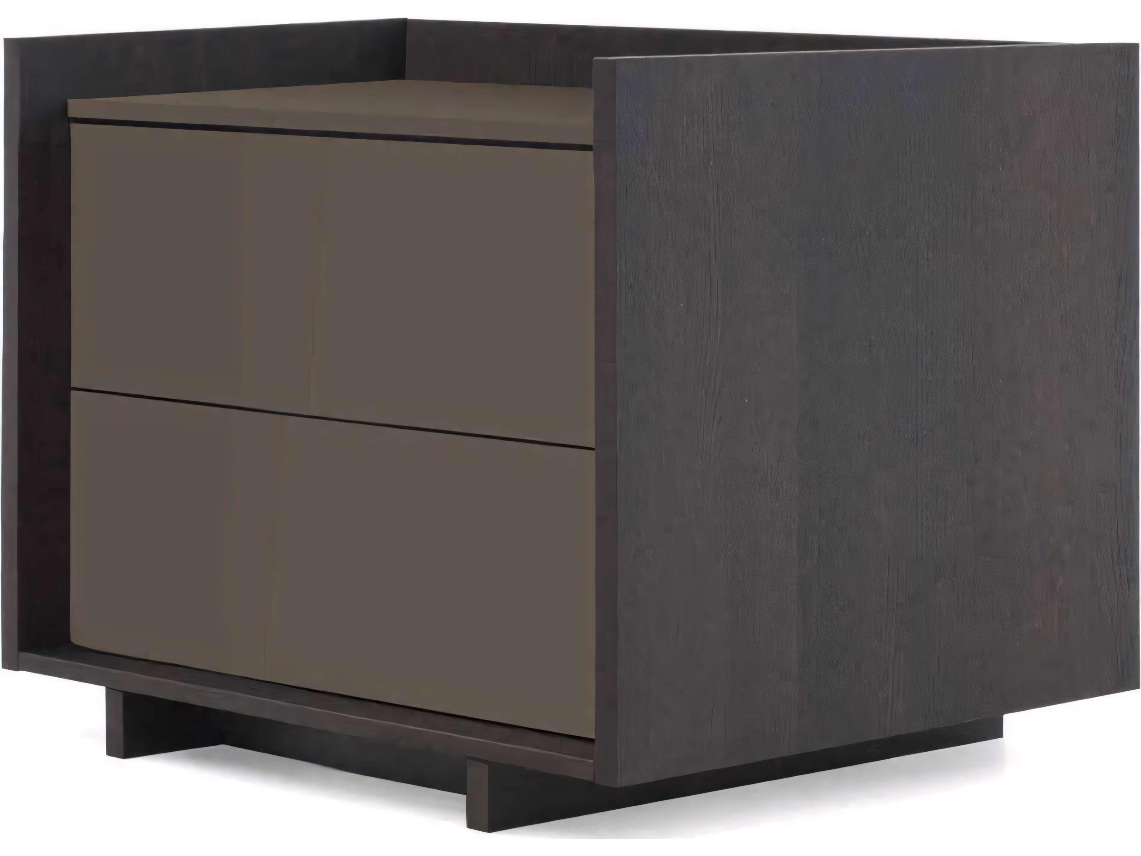 Kyoto 2-Drawers Brown Nightstand
