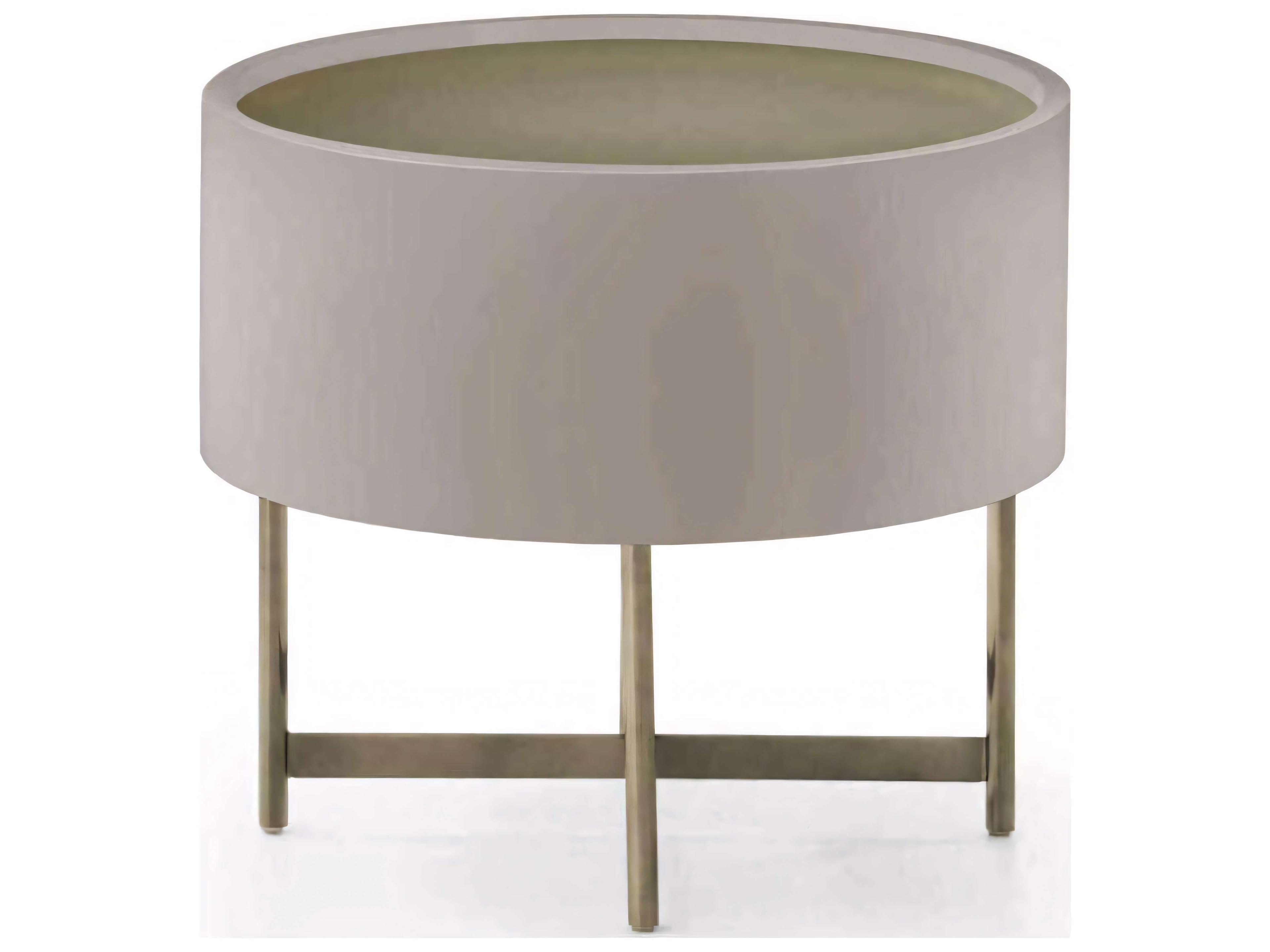 Pianca Dedalo 1-Drawer Beige Nightstand