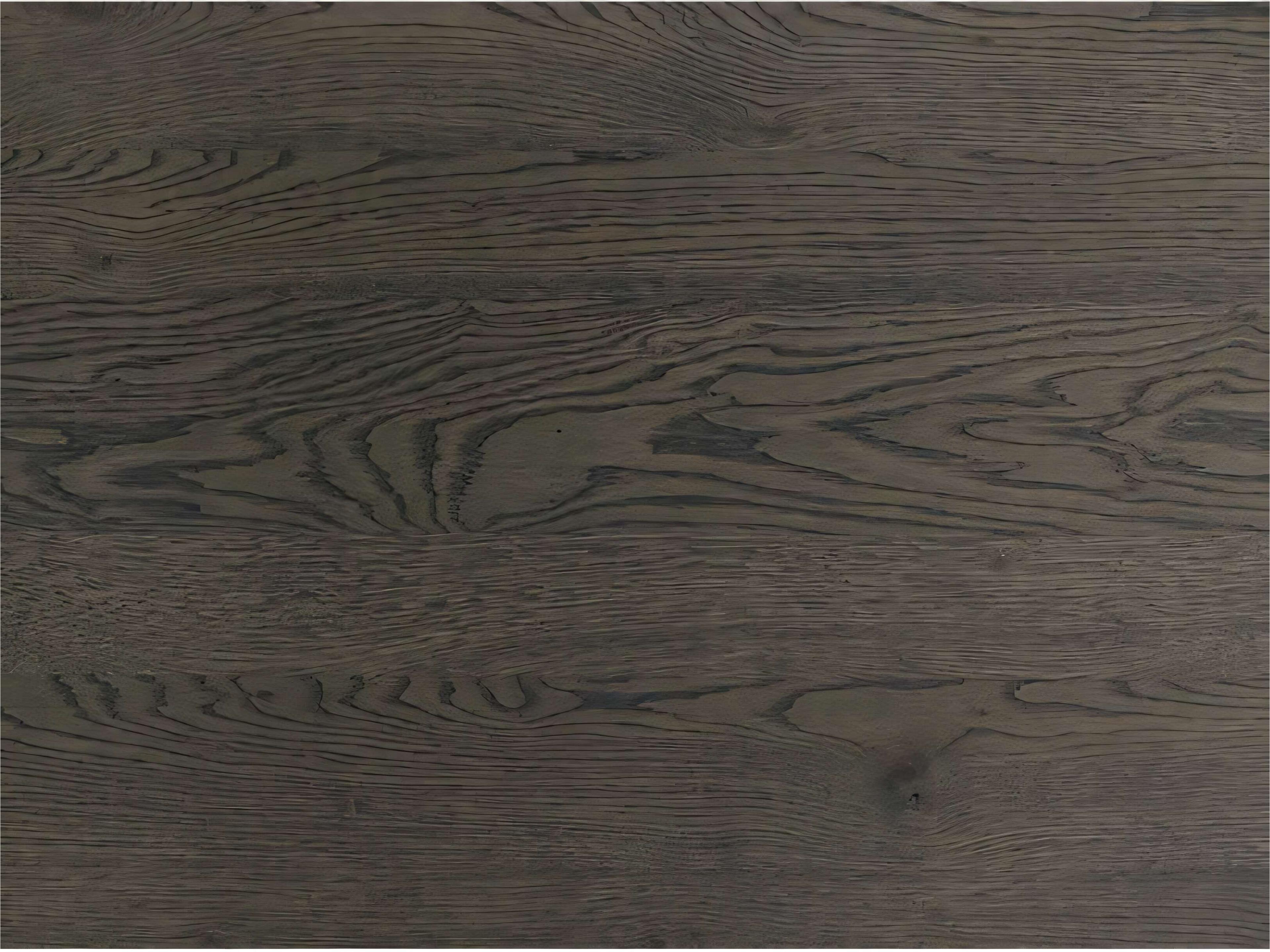 Pianca Contralto Round Wood Burnt Oak Titanium Balanzone Terrazzo End Table