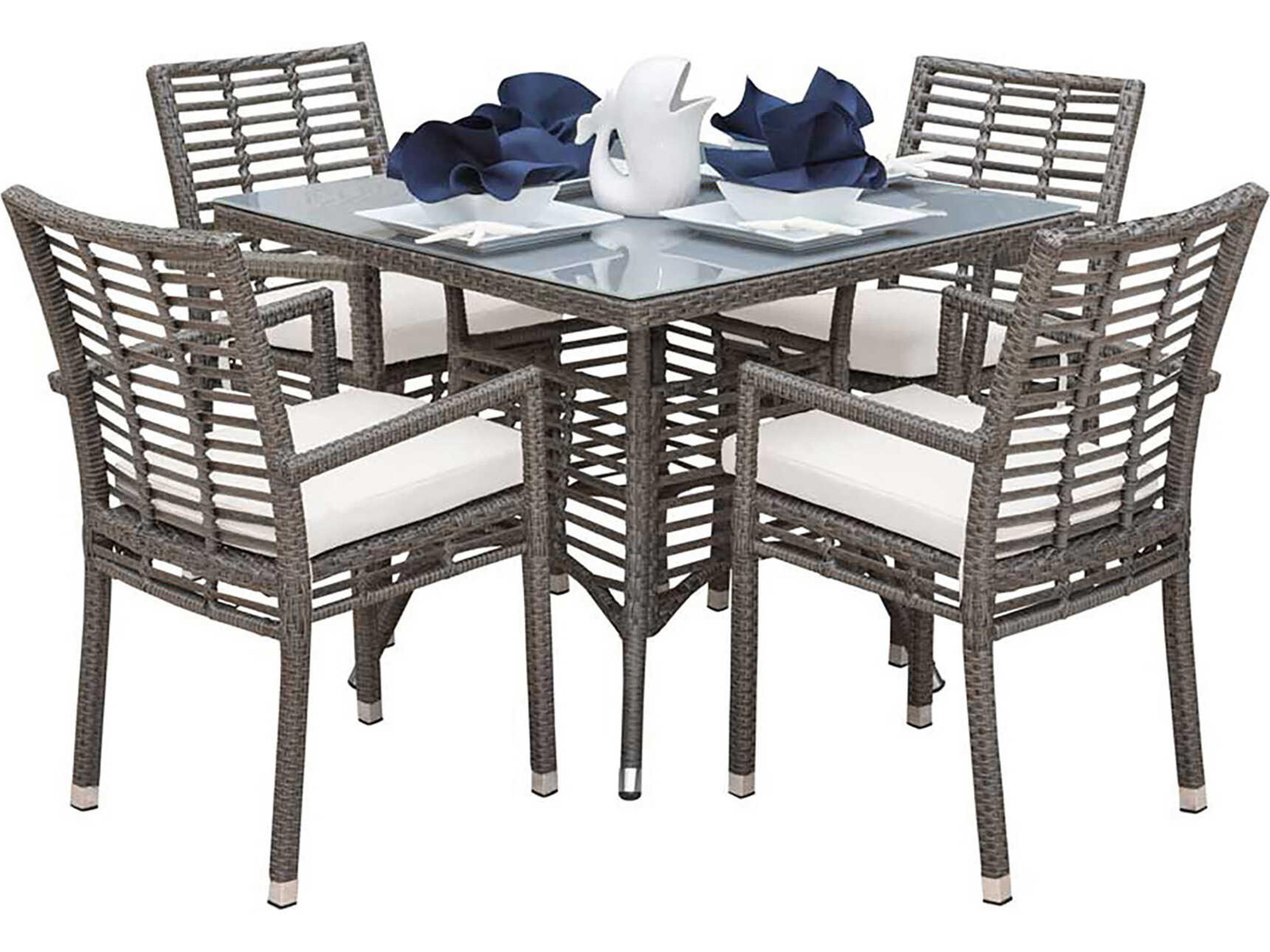 Graphite Wicker Patio Dining Set
