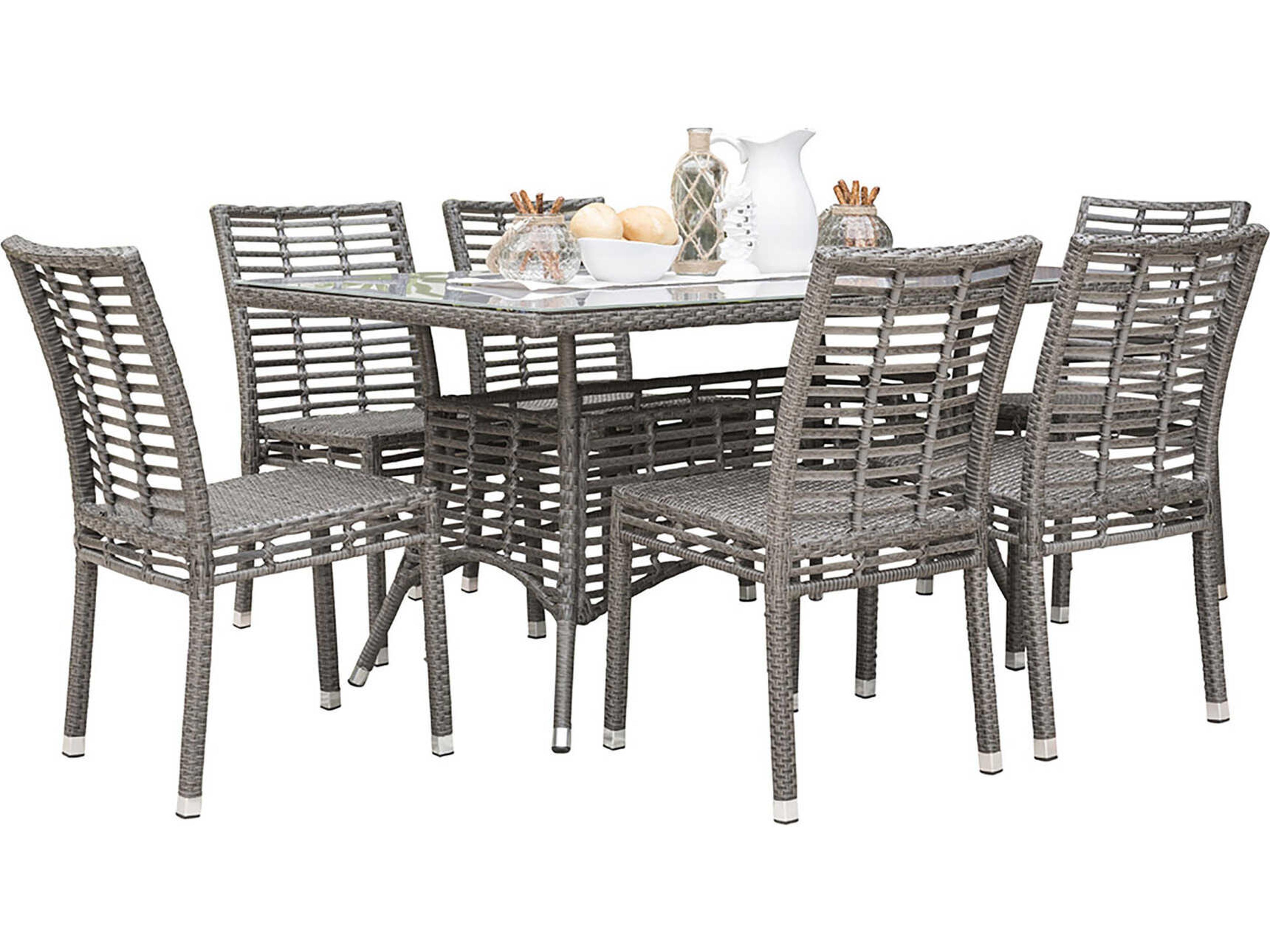 Graphite Wicker Patio Dining Set