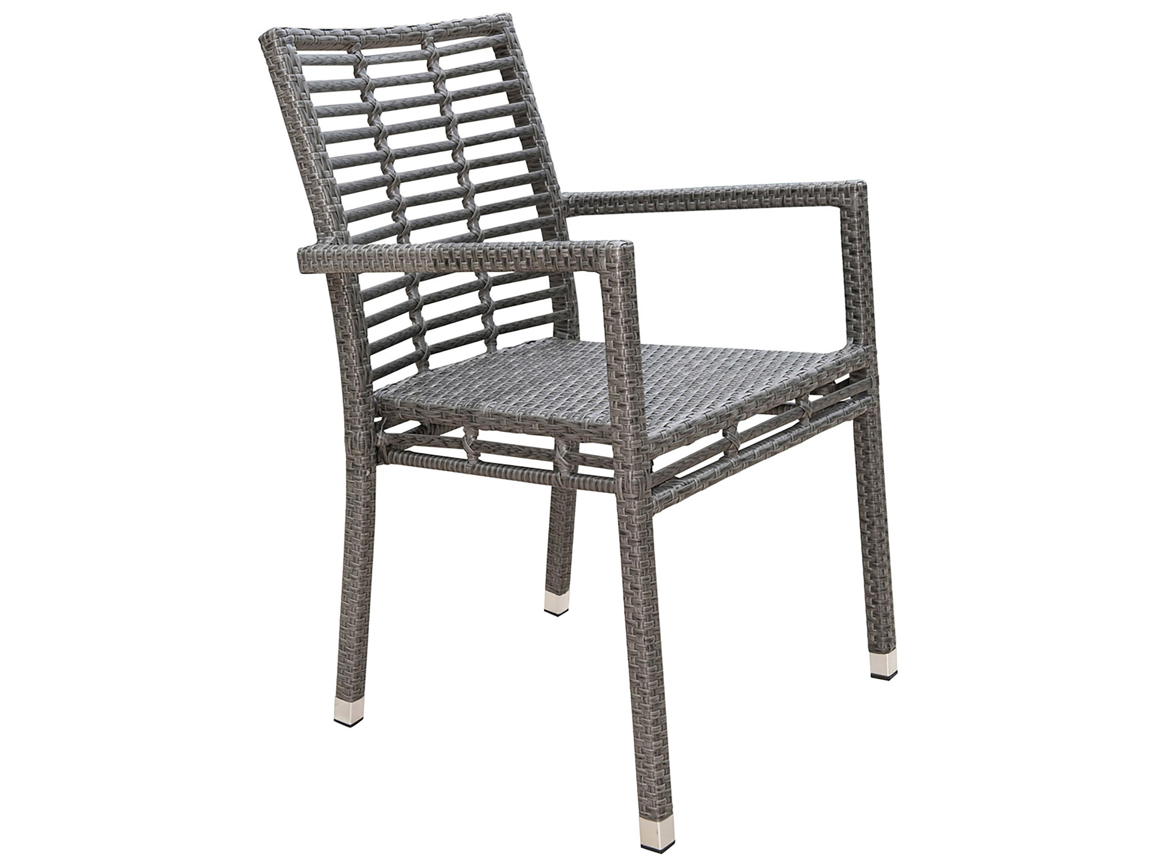 Panama Jack Graphite Set of 2 Stackable Armchairs