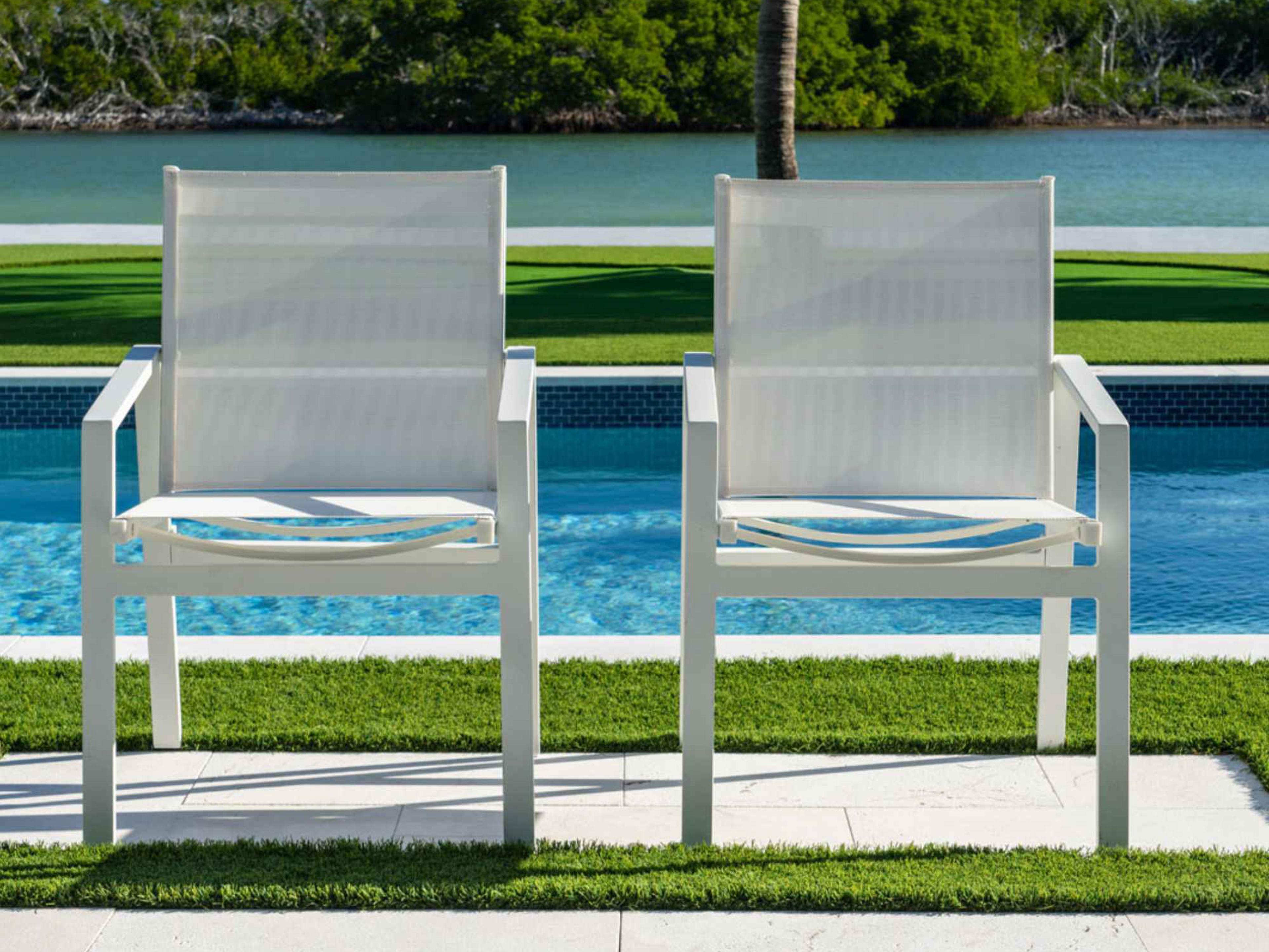 Panama Jack Mykonos Set of 2 Stackable Armchairs