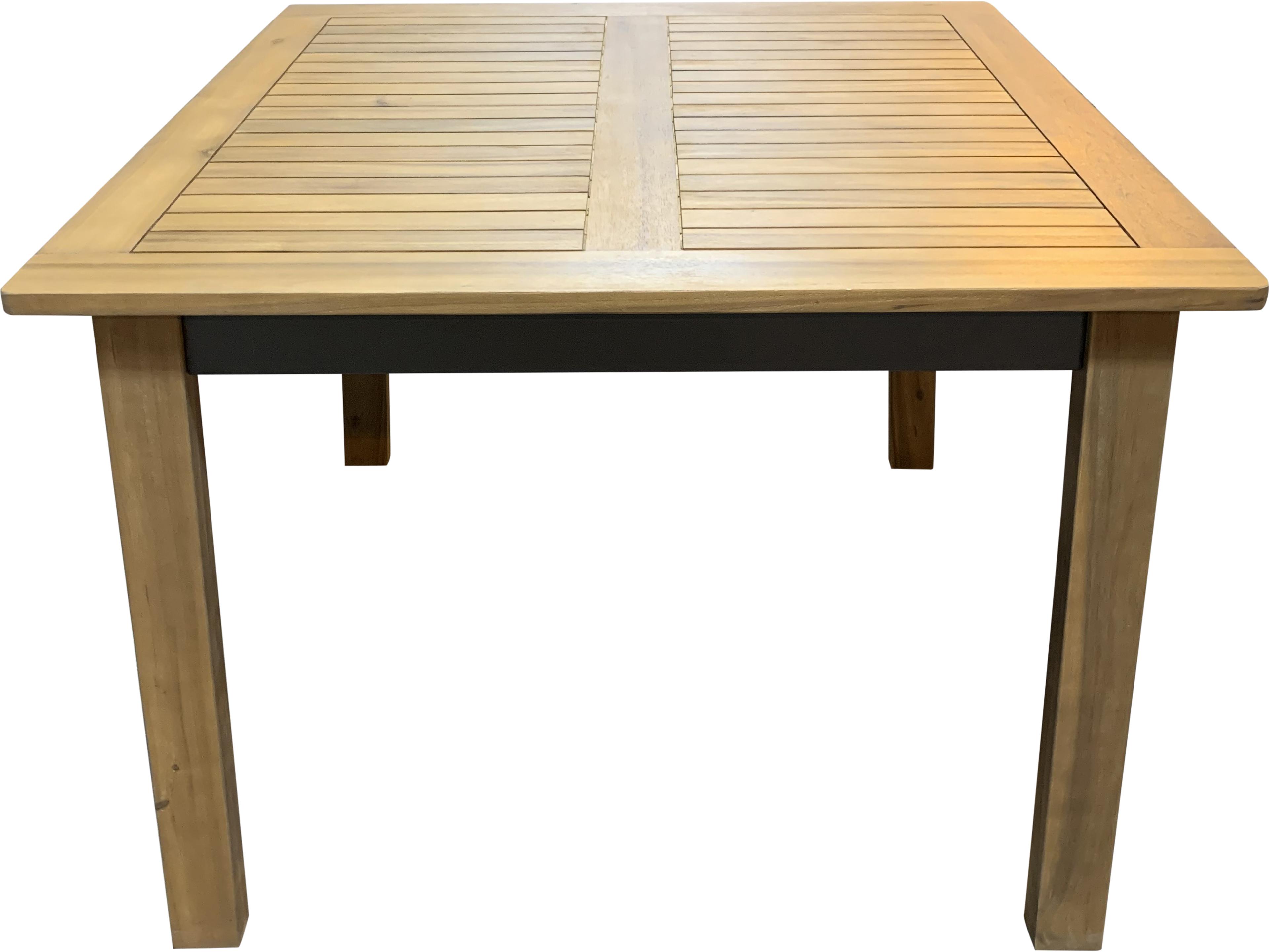 Panama Jack Outdoor Boca Grande Acacia Wood Aluminum 5 Piece Square Dining Set