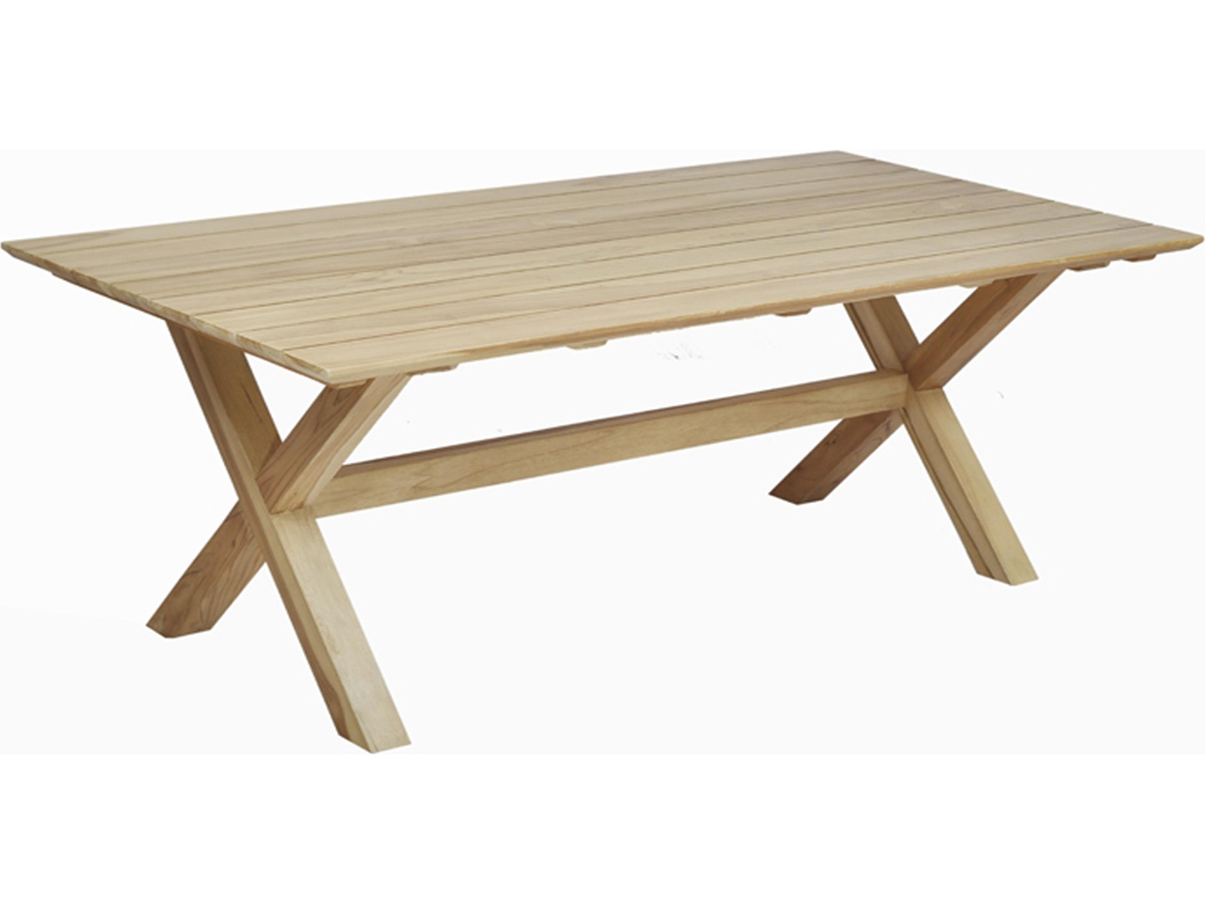 Panama Jack Bali Teak 7-Piece Rectangular Dining Table with Bench