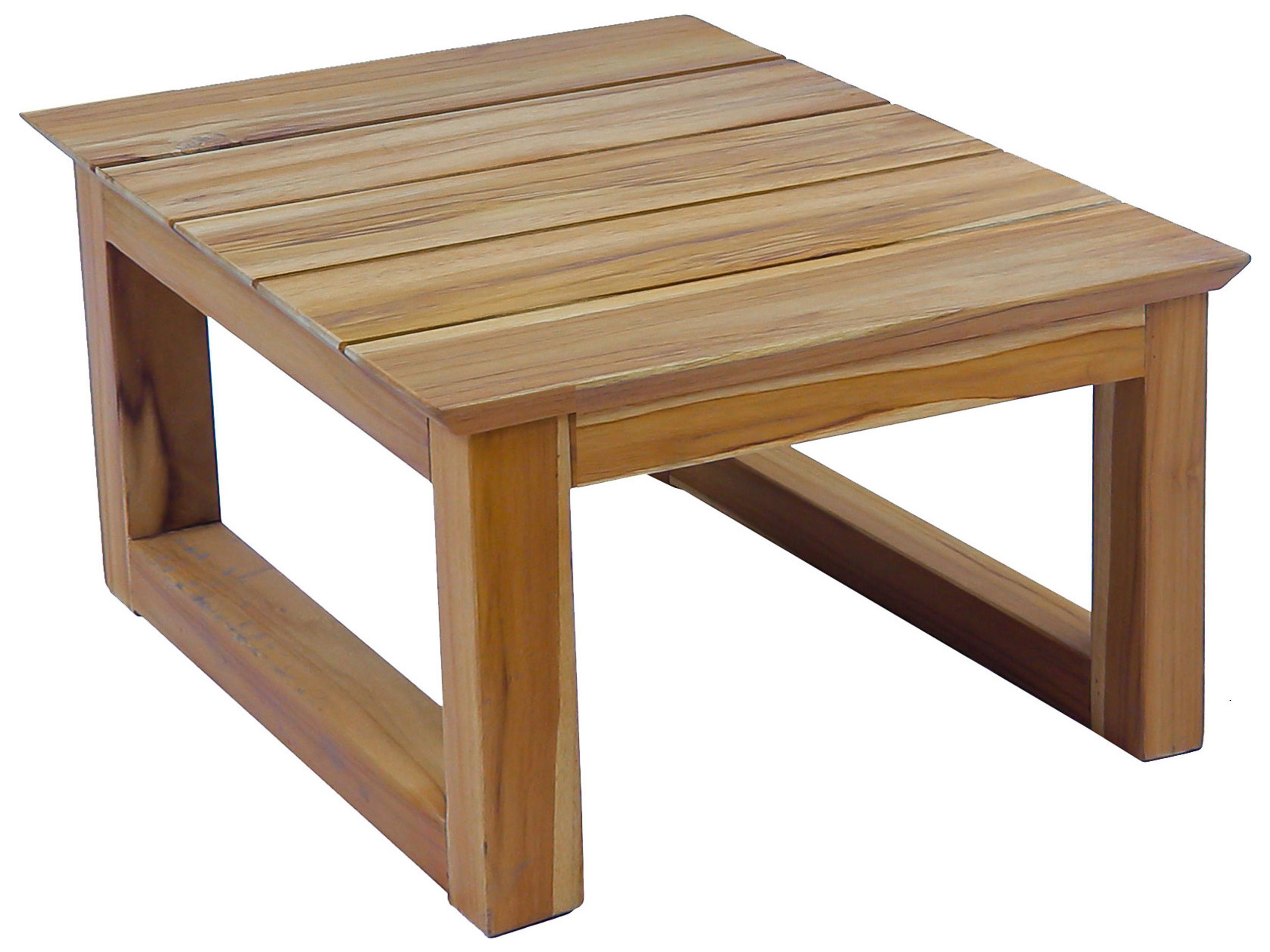 Outdoor Bali Teak Square End Table