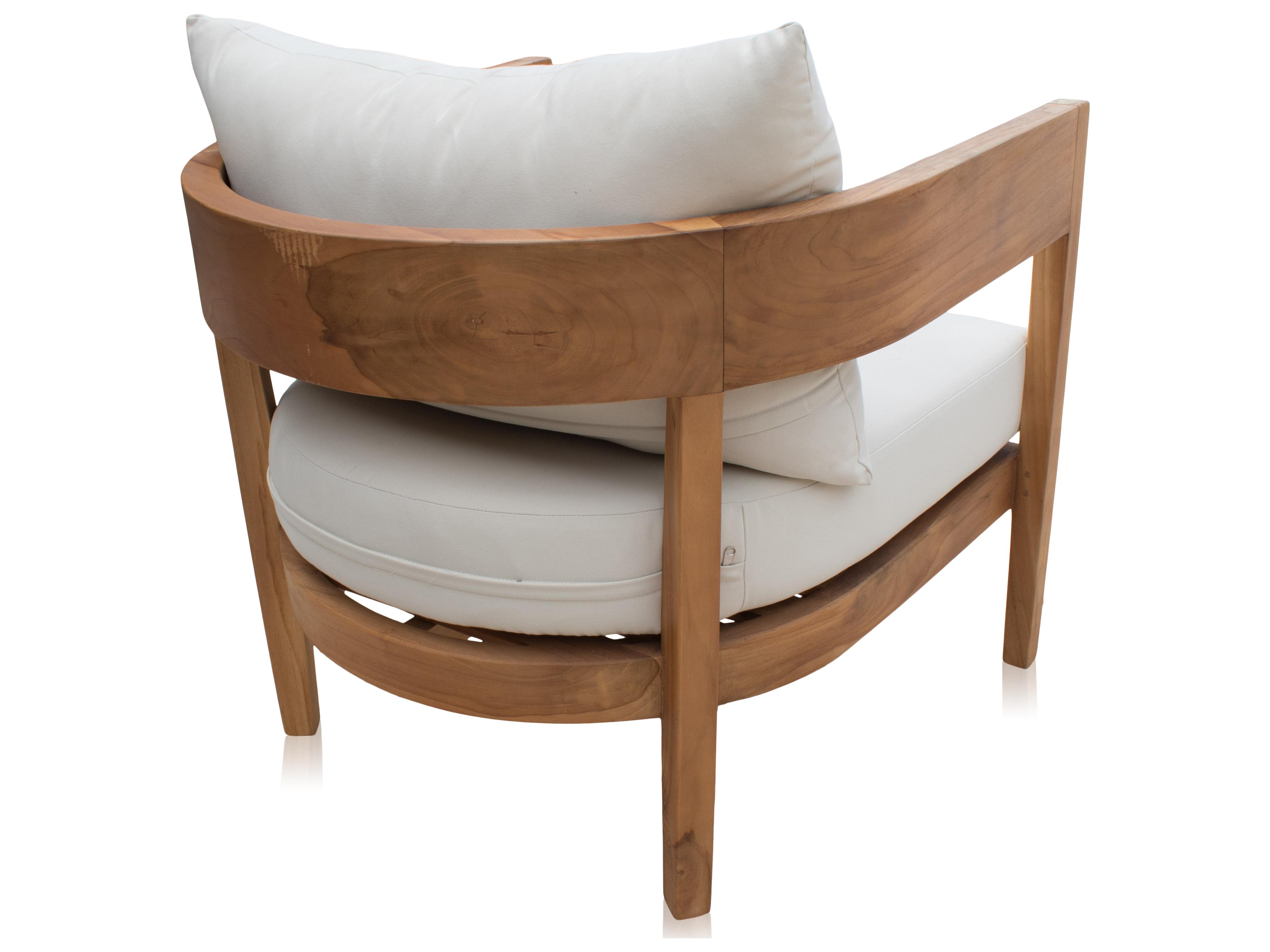 Panama Jack Outdoor Bali Teak Cushion Lounge Chair