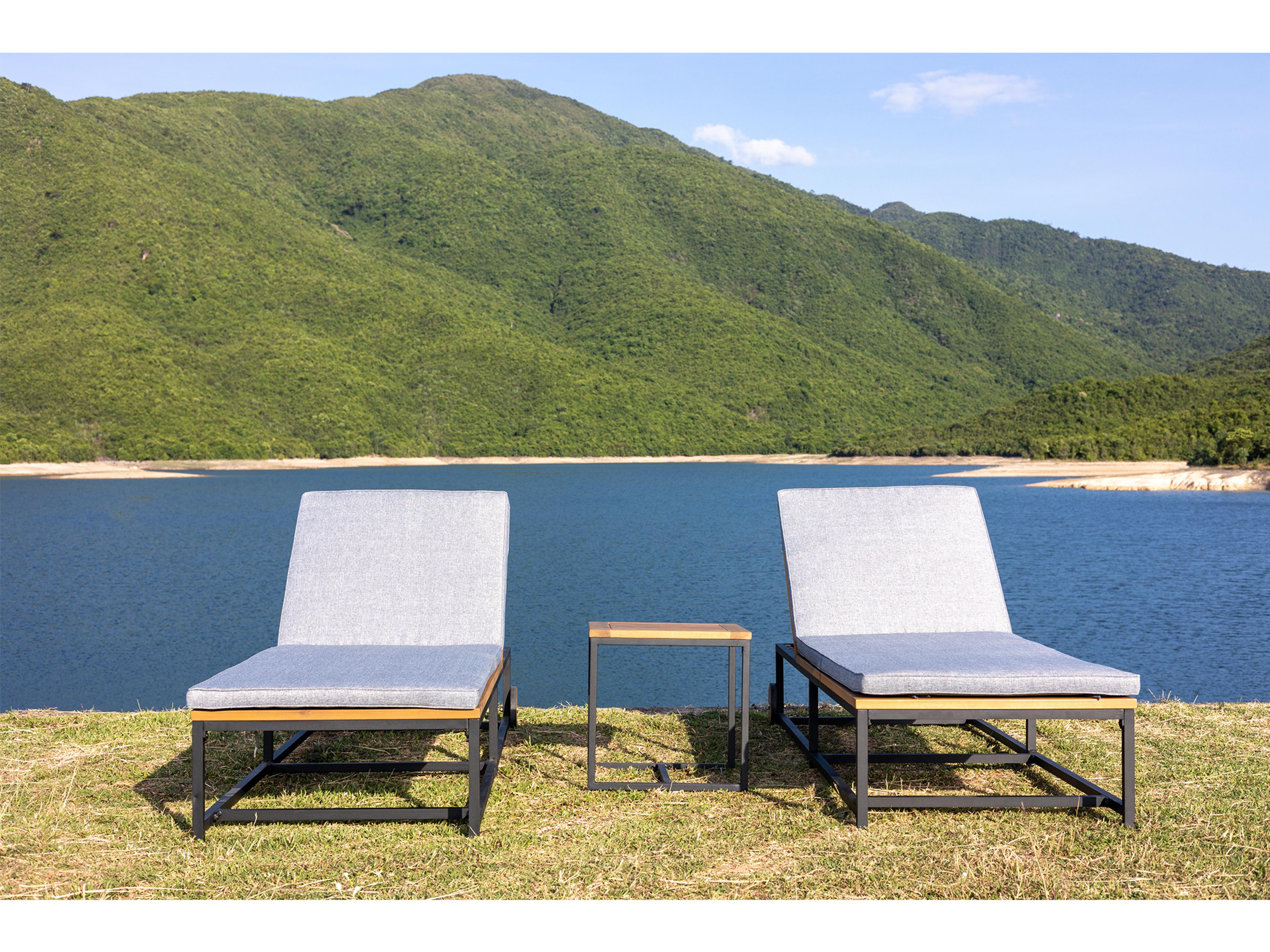 Panama Jack Lakewood 3-Piece Chaise Outdoor Patio Lounge Set