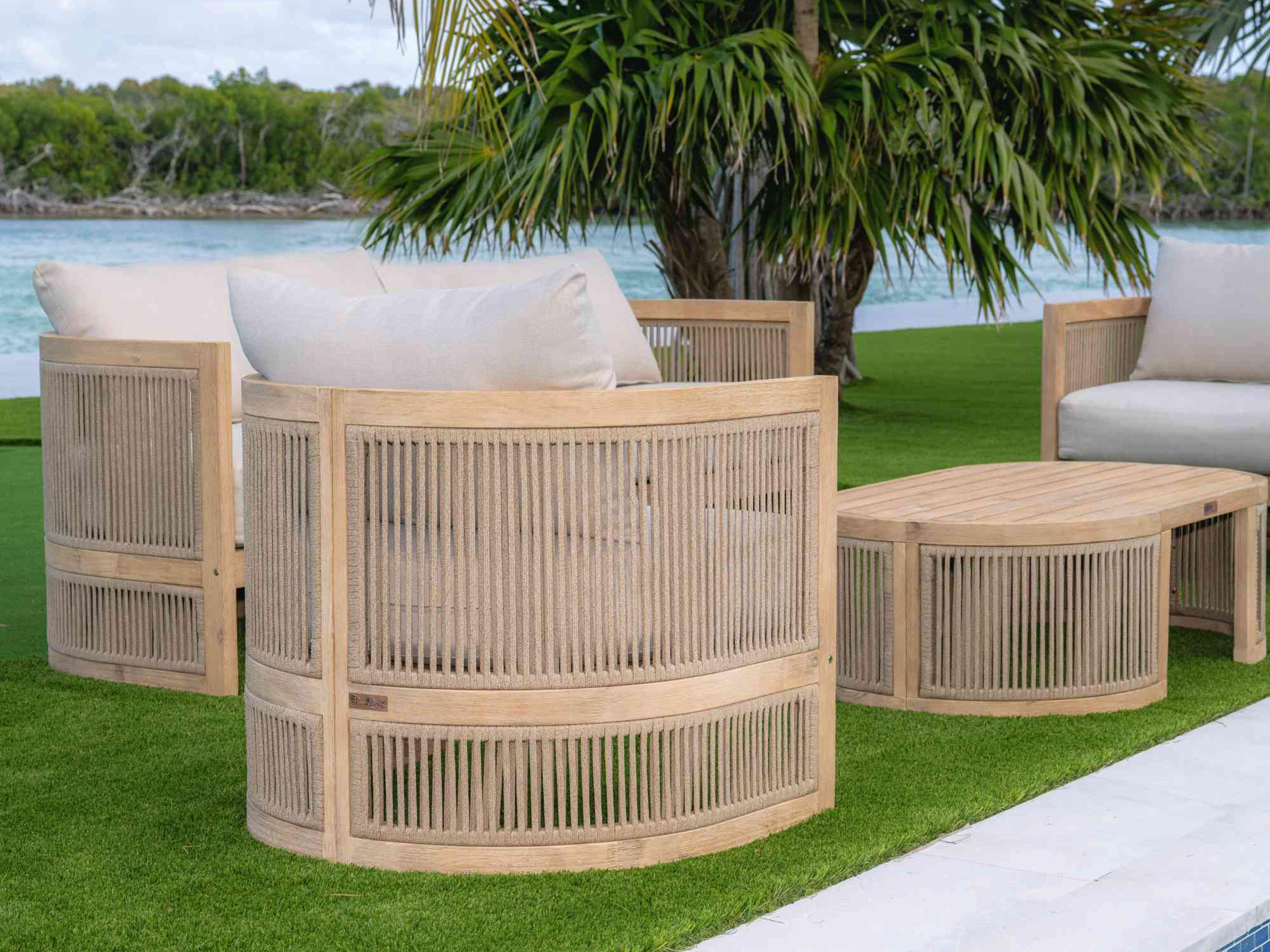 Panama Jack Cabo 4-Piece Loveseat Seating Set