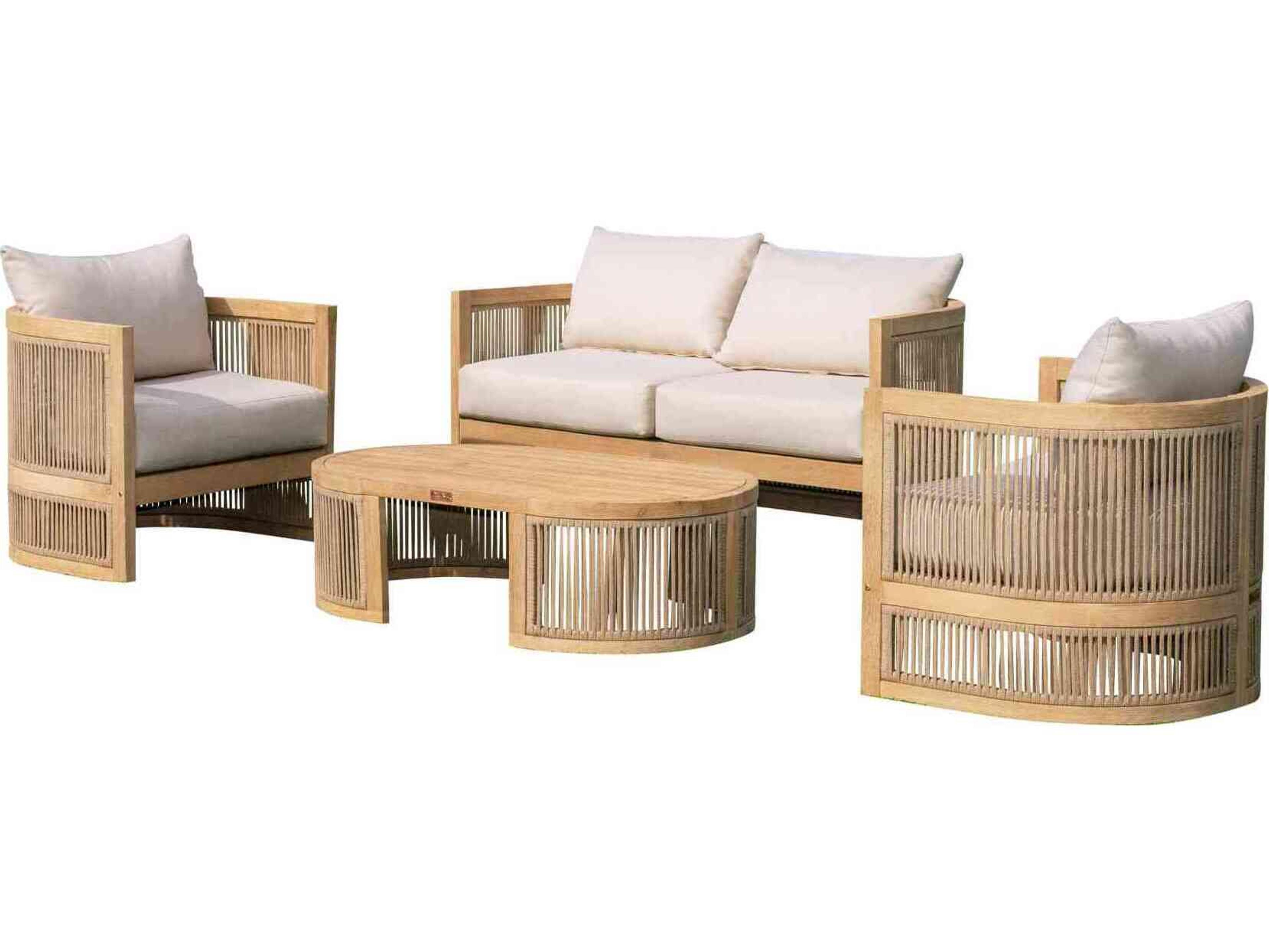 Panama Jack Cabo 4-Piece Loveseat Seating Set