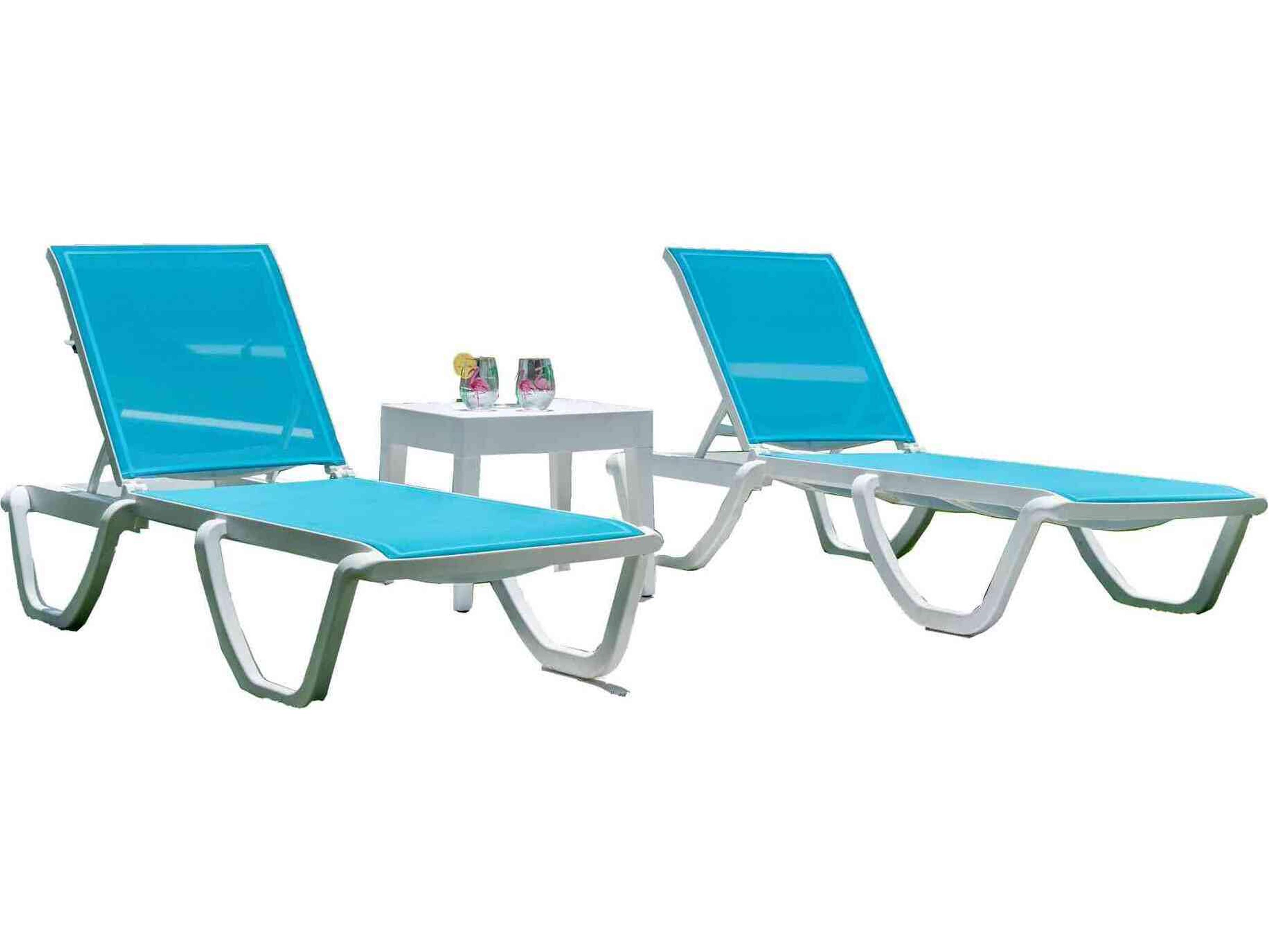 Panama Jack Abaco 3-Piece Chaise Lounge Set