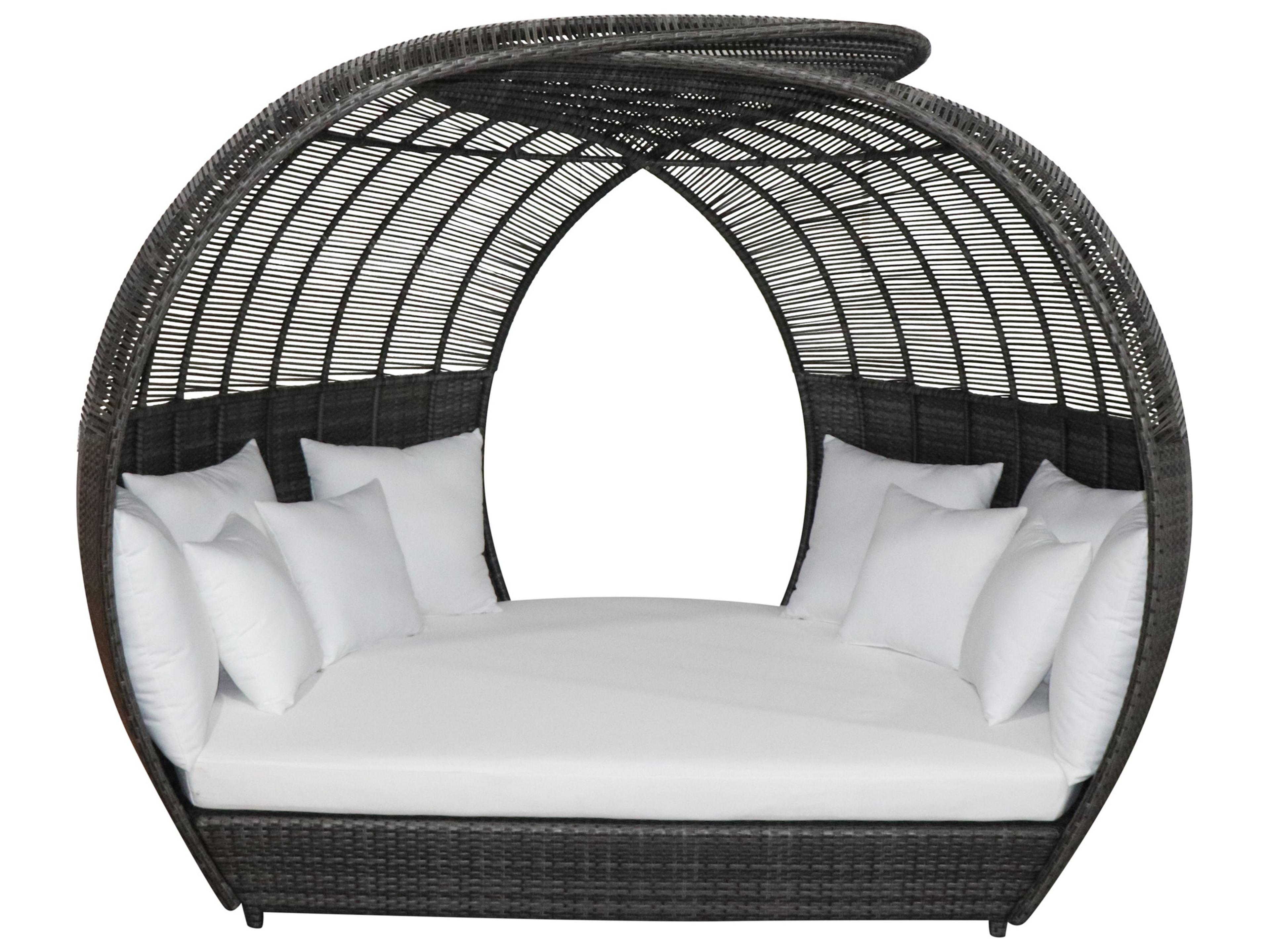 Outdoor Banyan Aluminum Wintech Gray Fiber Daybed