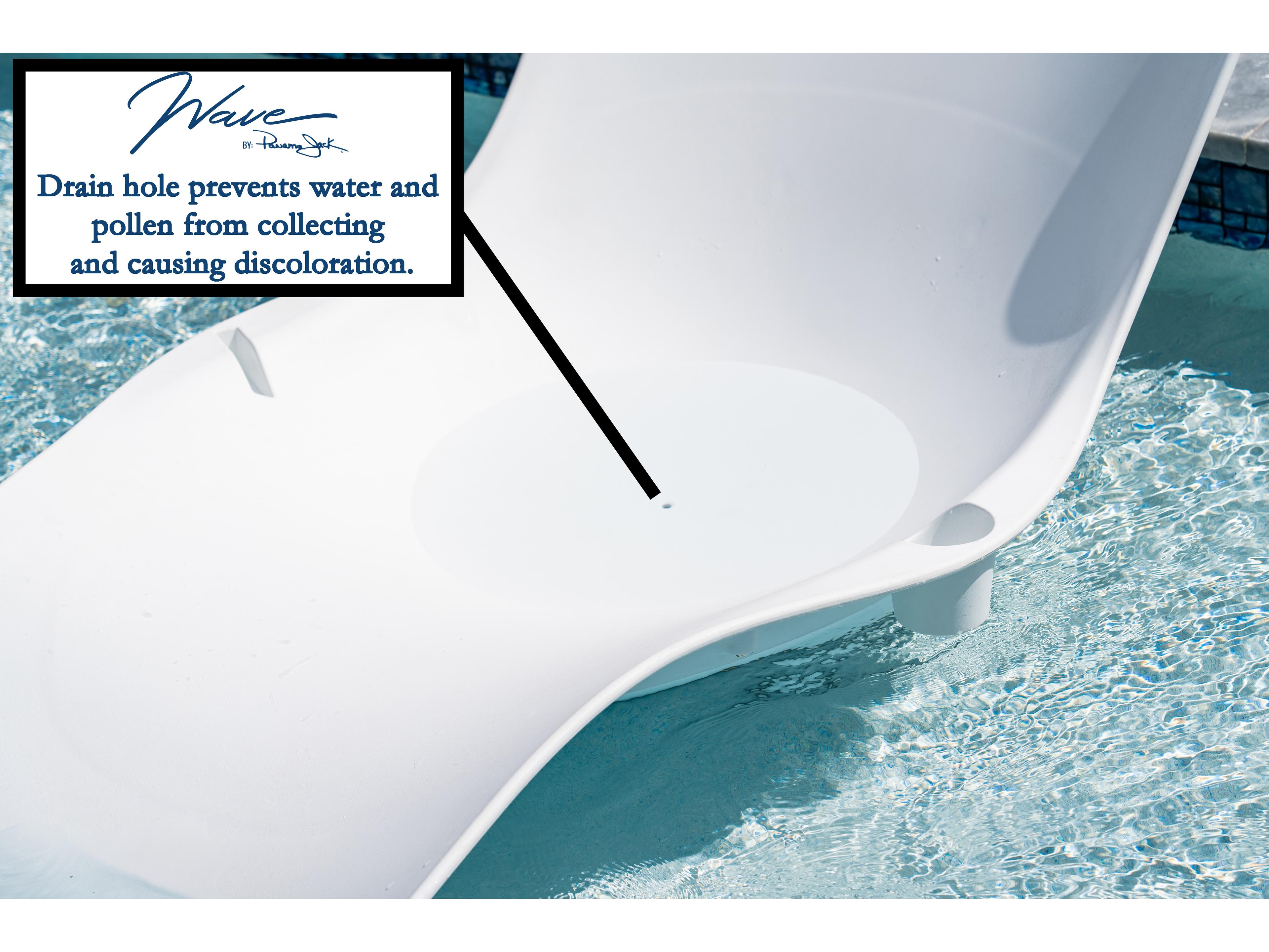 Panama Jack Set of 4 Wave In-Pool Patio Chaise Lounger