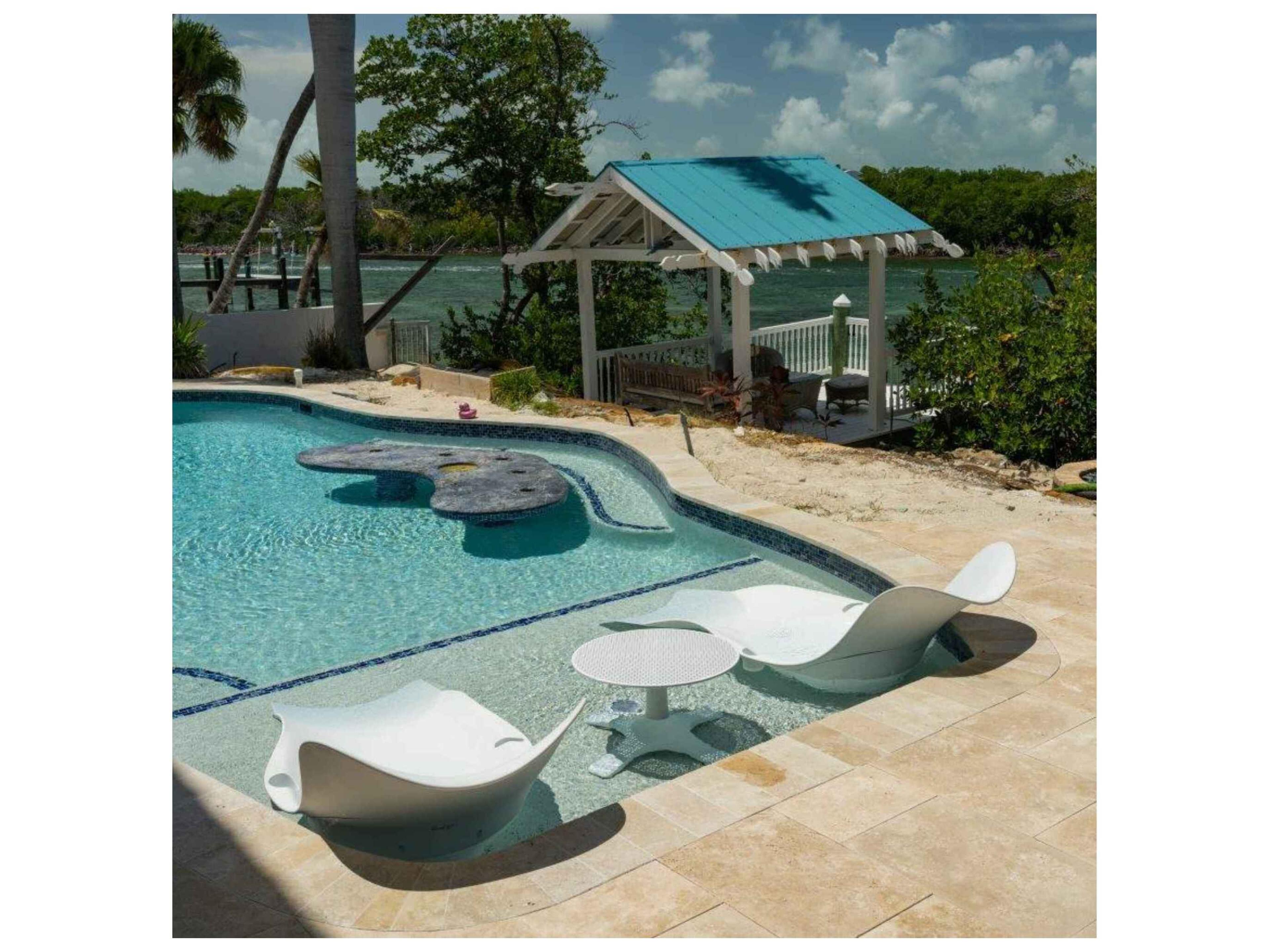 Panama Jack In-Pool Wave End Table