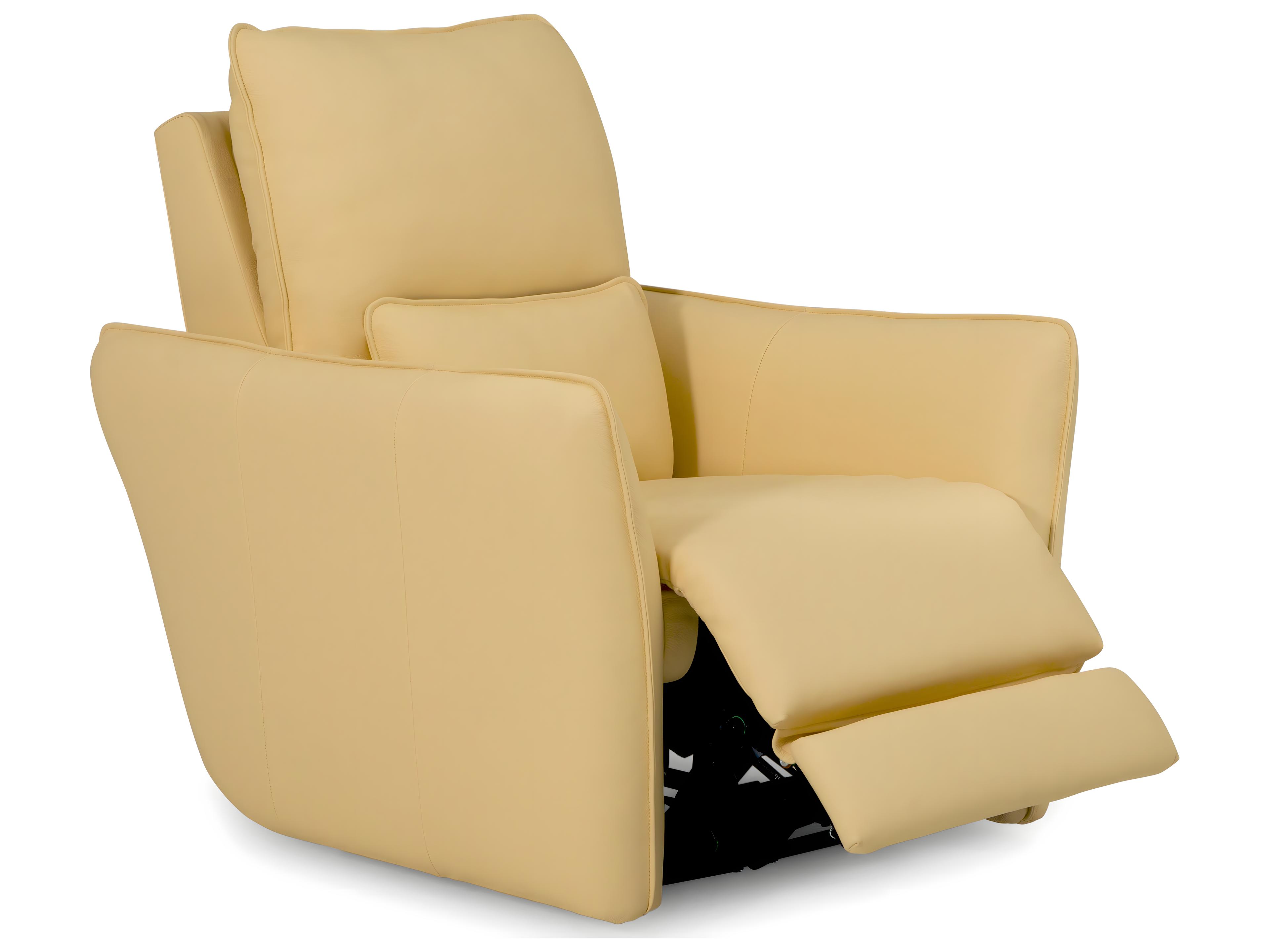 Palliser Chelsea Leather Upholstery Power Recliner Wall Hugger with Headrest & Lumbar