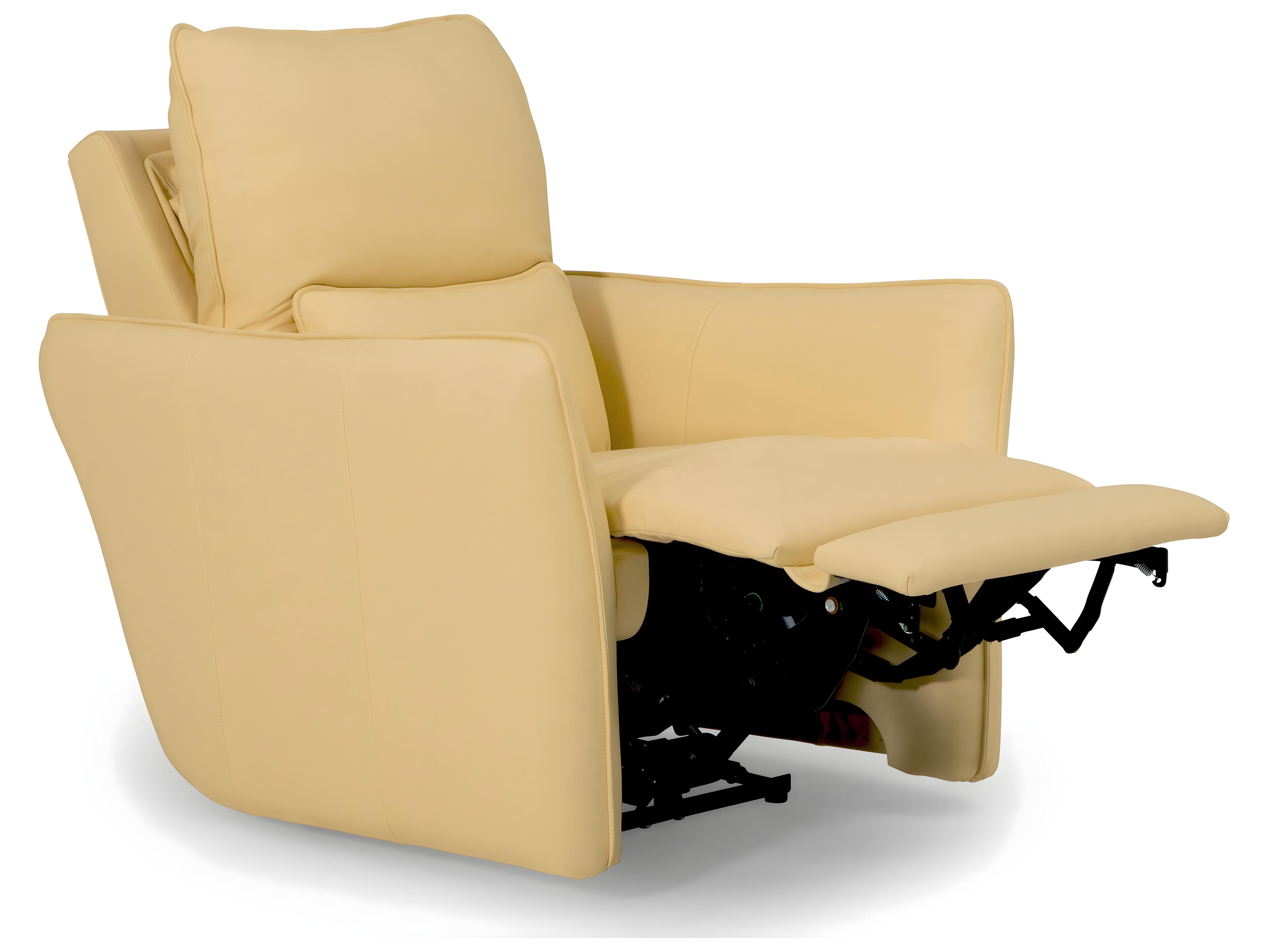 Palliser Chelsea Leather Upholstery Power Recliner Wall Hugger with Headrest & Lumbar