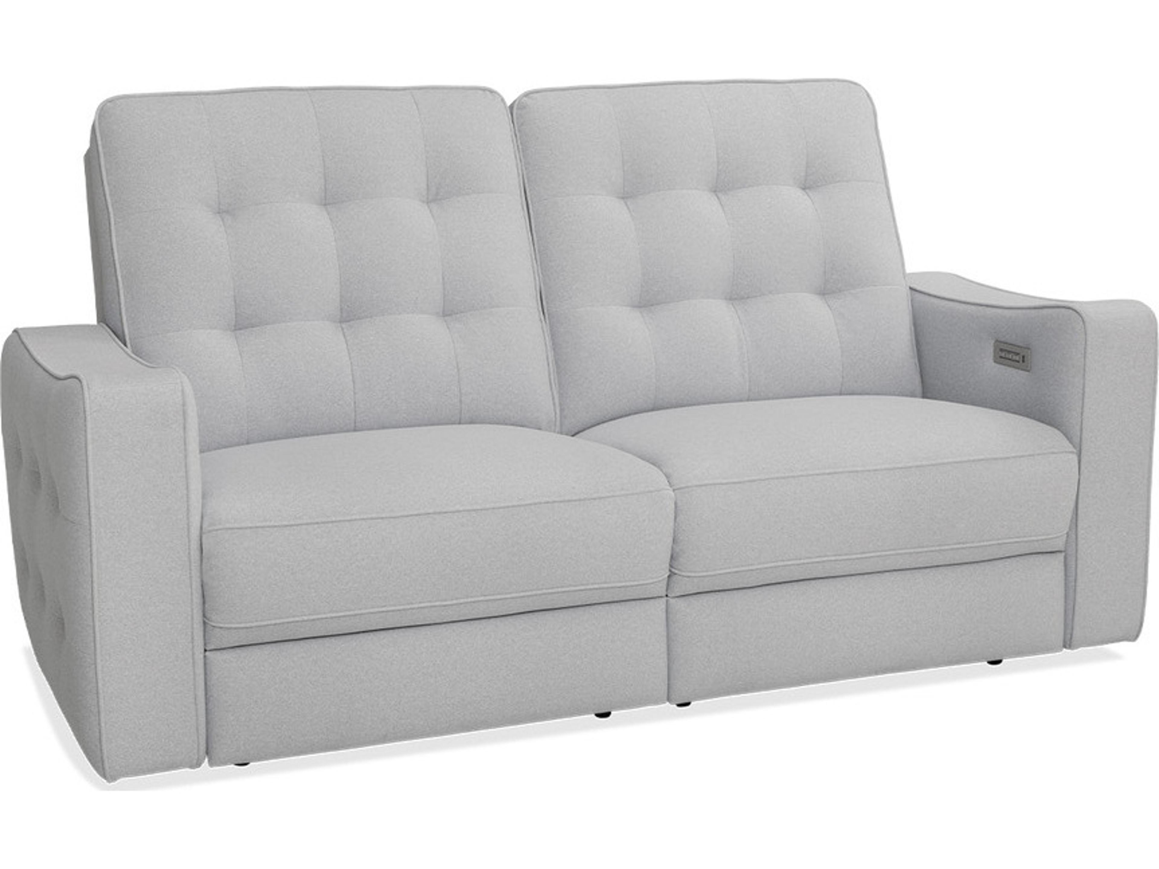 Astoria Leather Upholstery Sofa Power Recliner with Power Headrest, 2 over 2