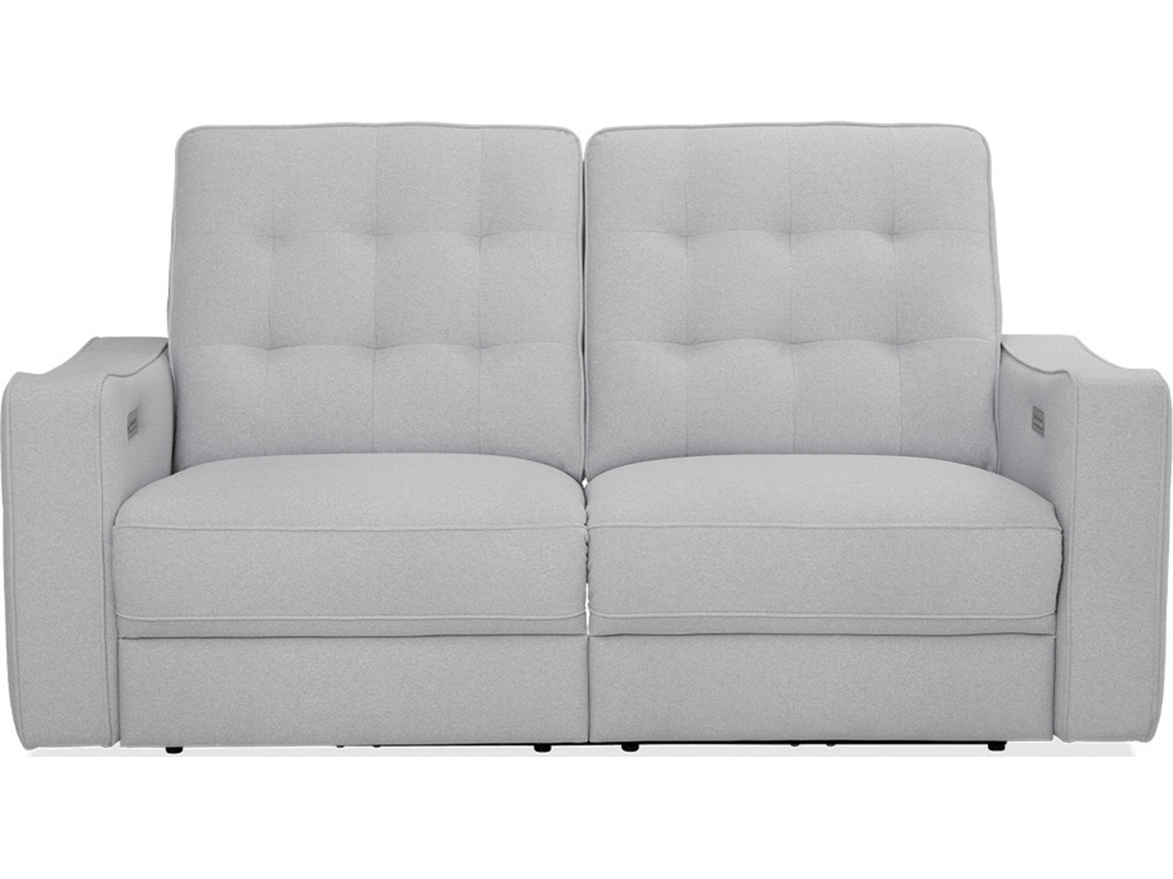 Palliser Astoria Leather Upholstery Console Loveseat Power Recliner with Cupholder with Power Headrest