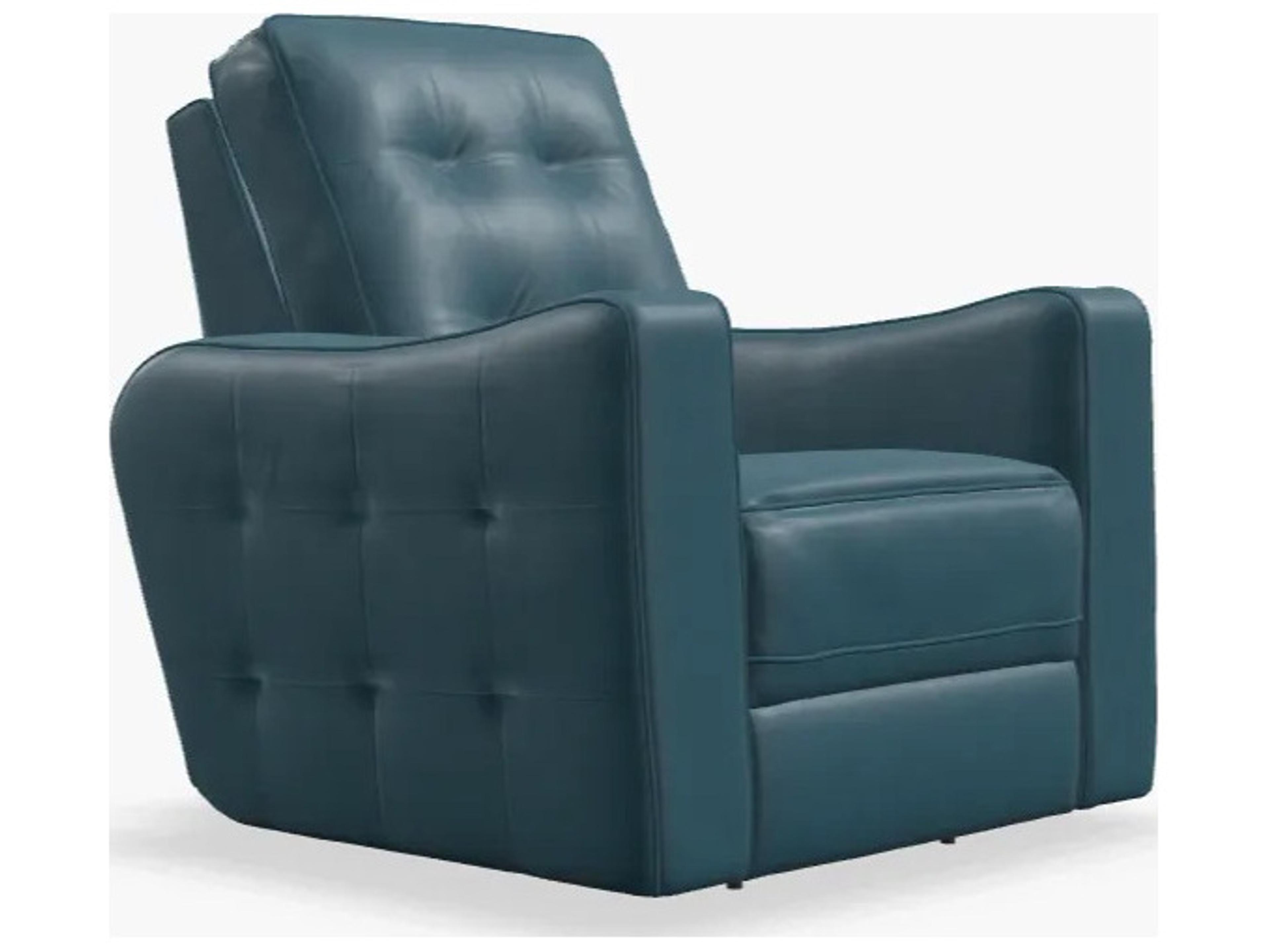 Astoria Leather Upholstery Power Recliner Wall Hugger with Headrest & Lumbar