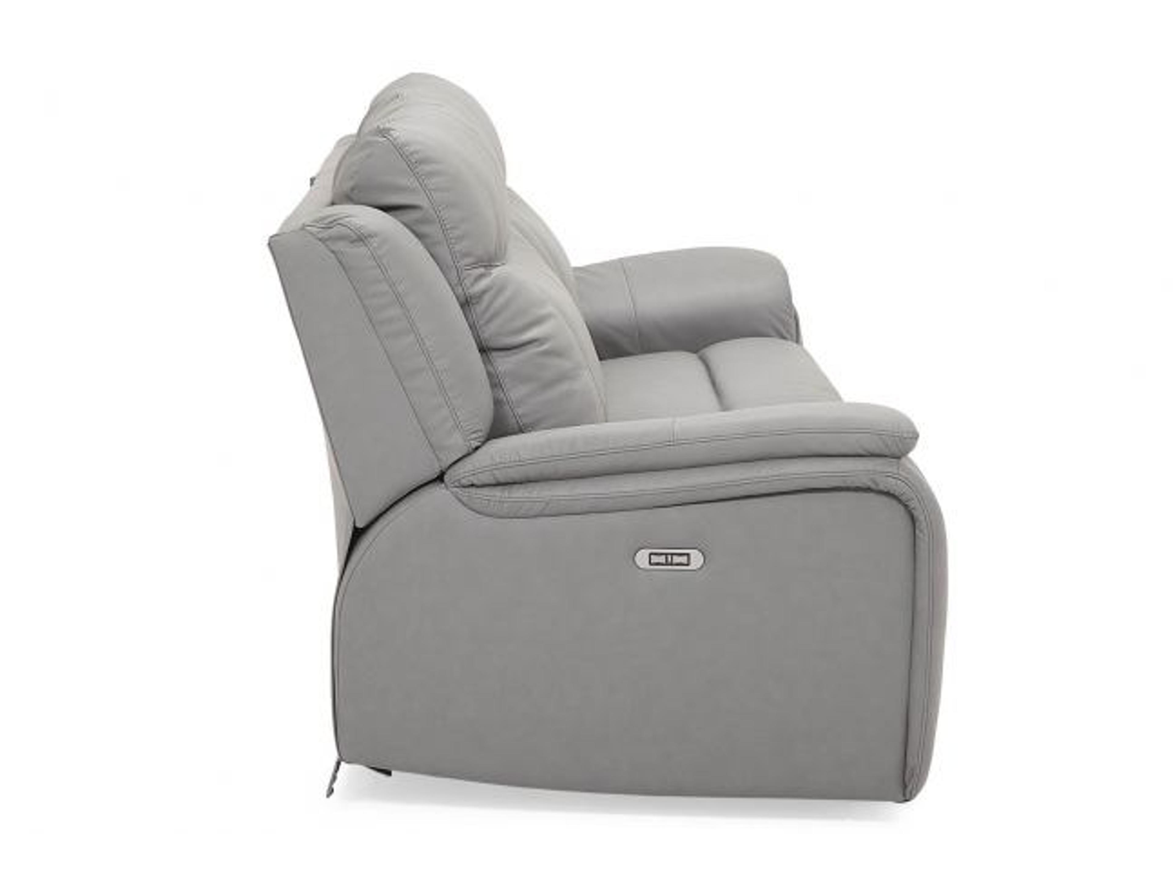 Palliser Buckingham Leather Upholstery Loveseat Power Recliner with Power Headrest