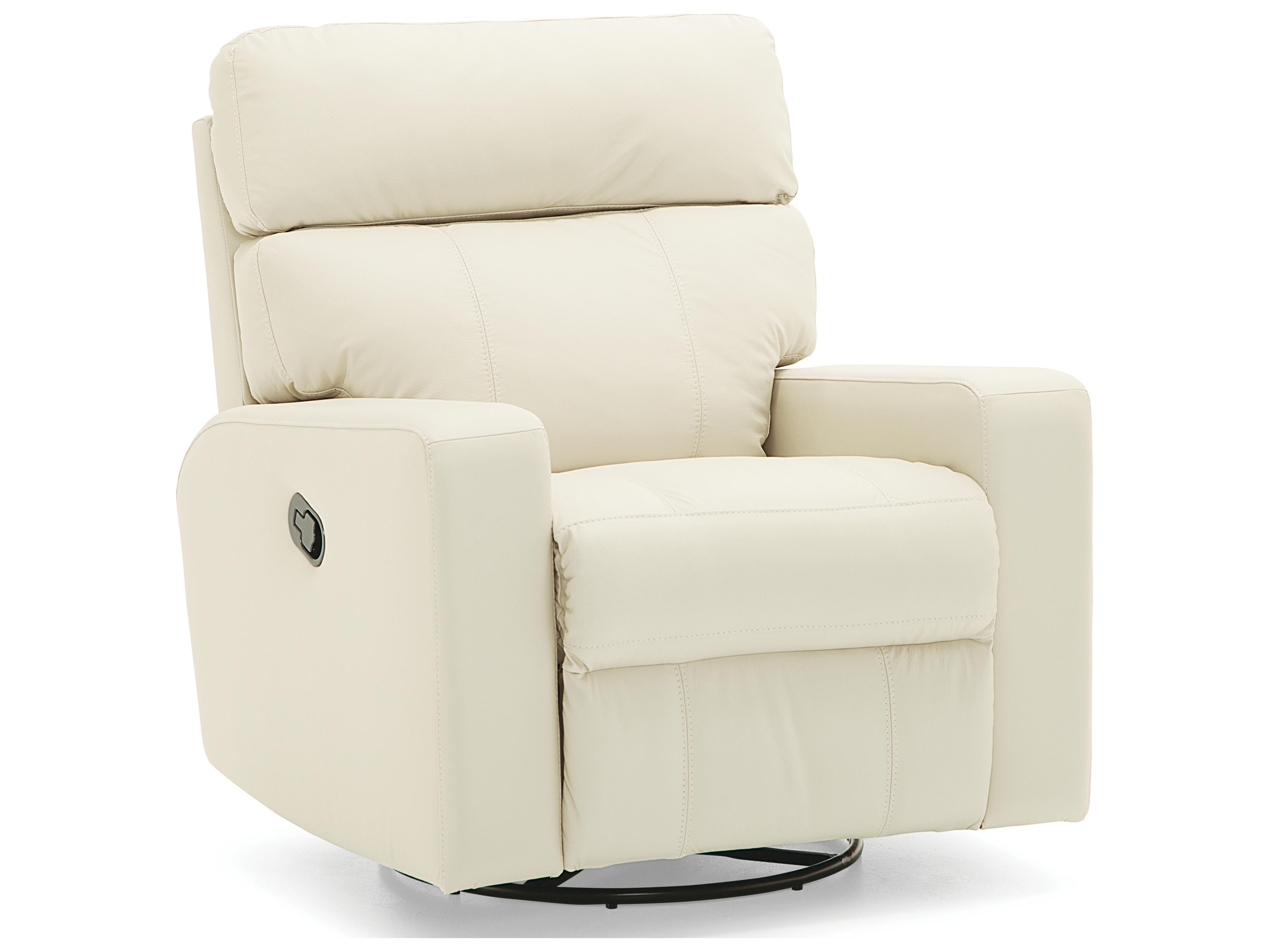 Oakwood Leather Upholstery Swivel Rocker Recliner