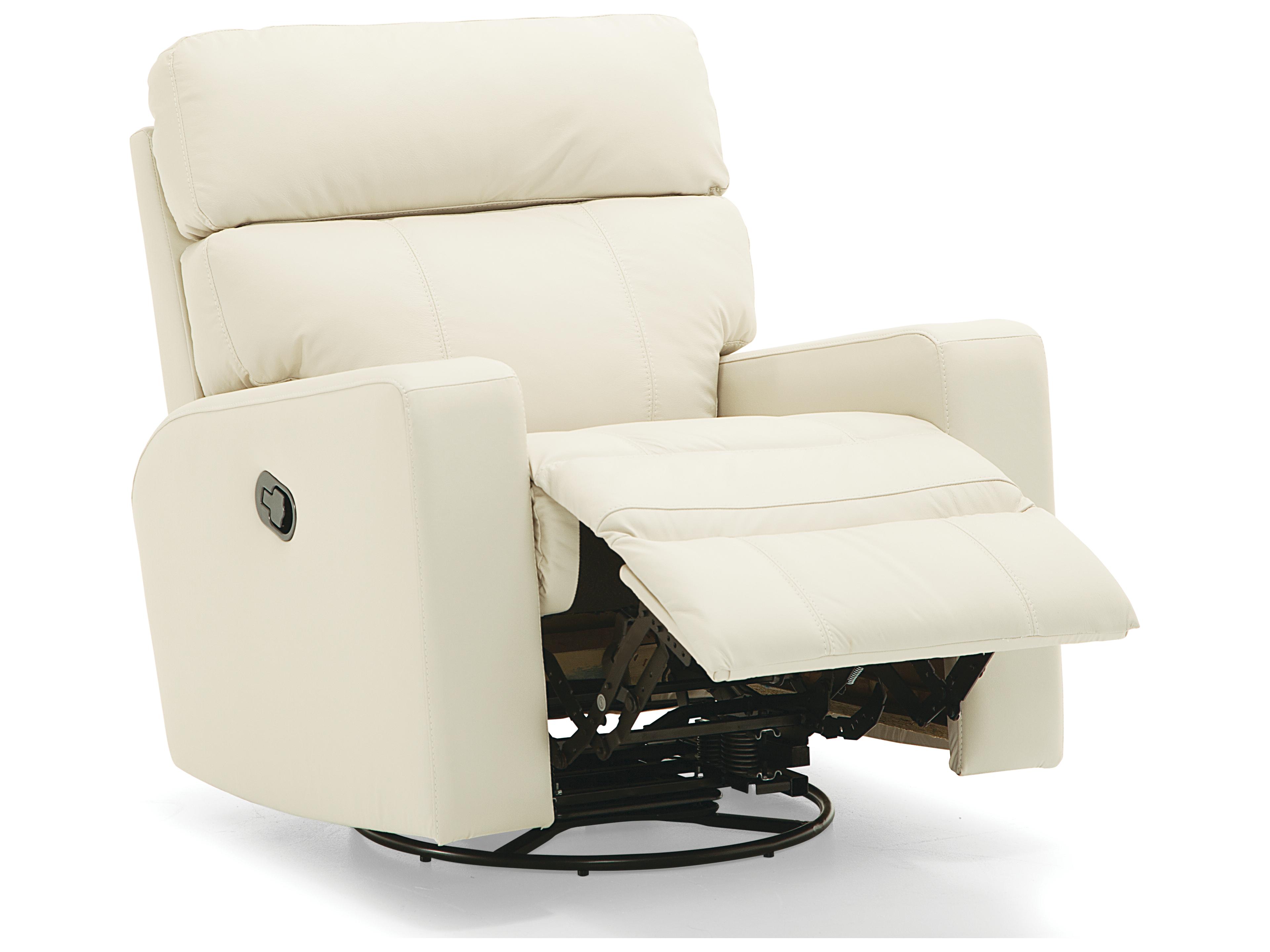 Palliser Oakwood Leather Upholstery Swivel Rocker Recliner