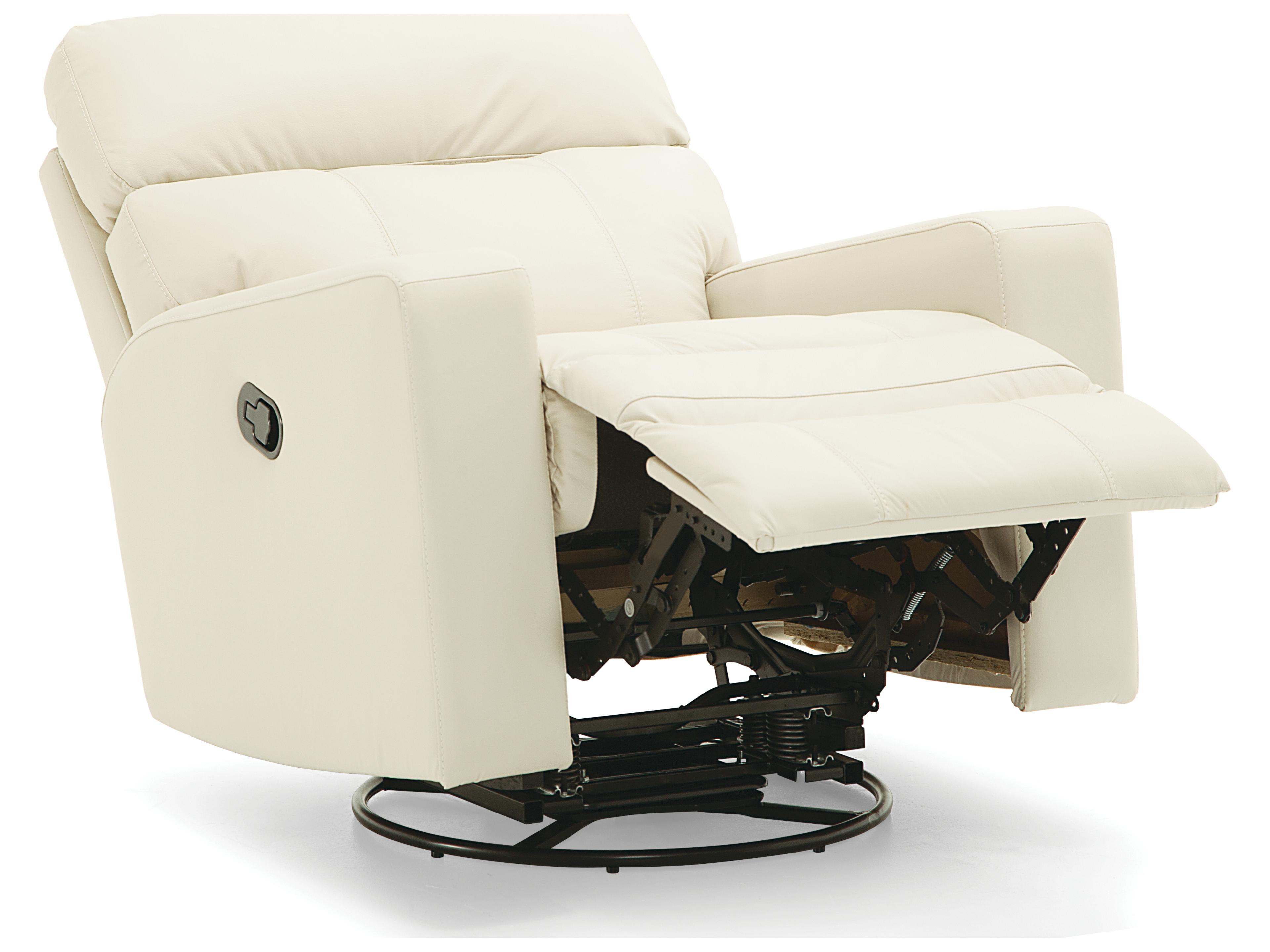Palliser Oakwood Leather Upholstery Swivel Rocker Recliner