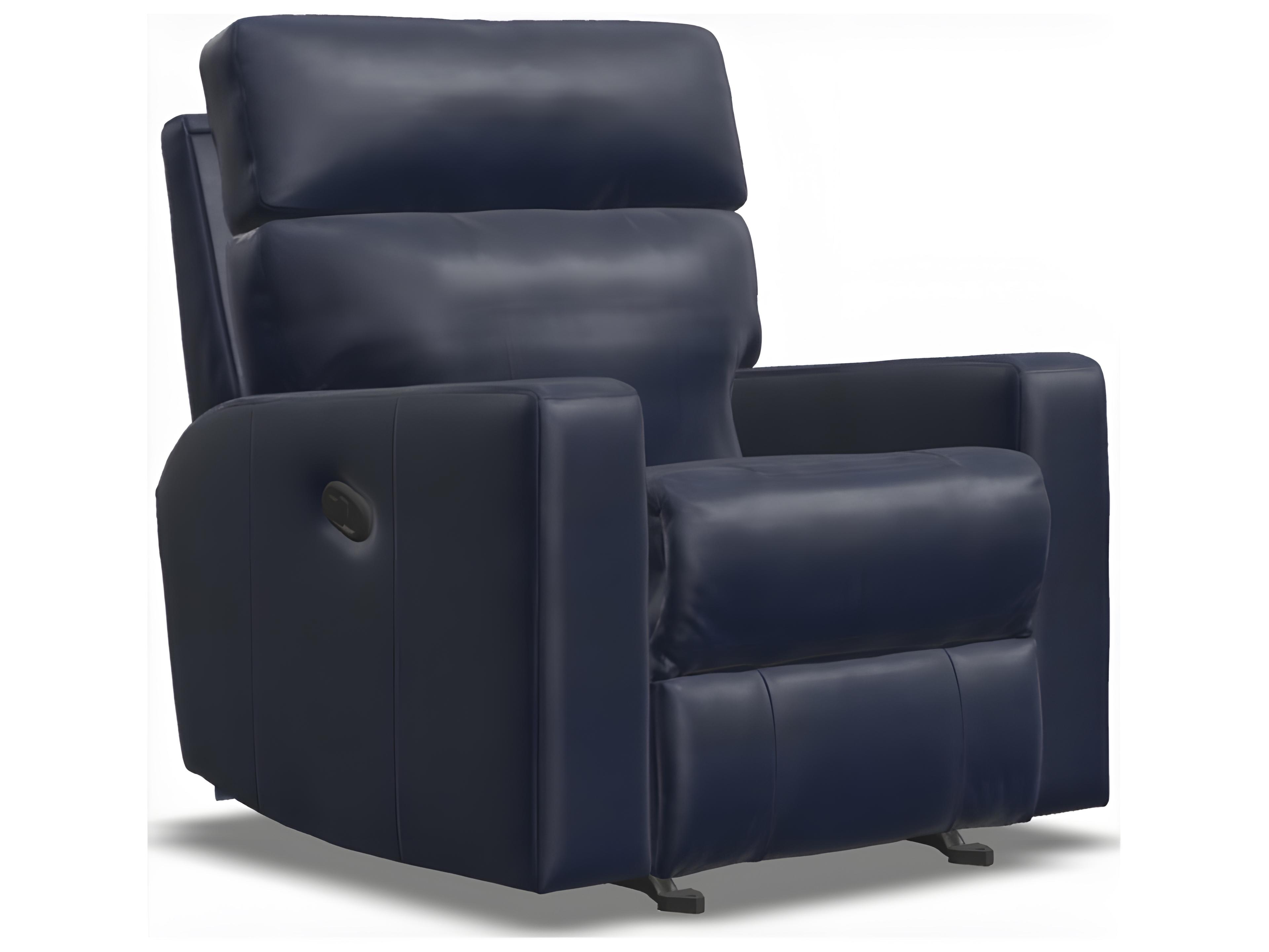 Oakwood Leather Upholstery Power Rocker Recliner