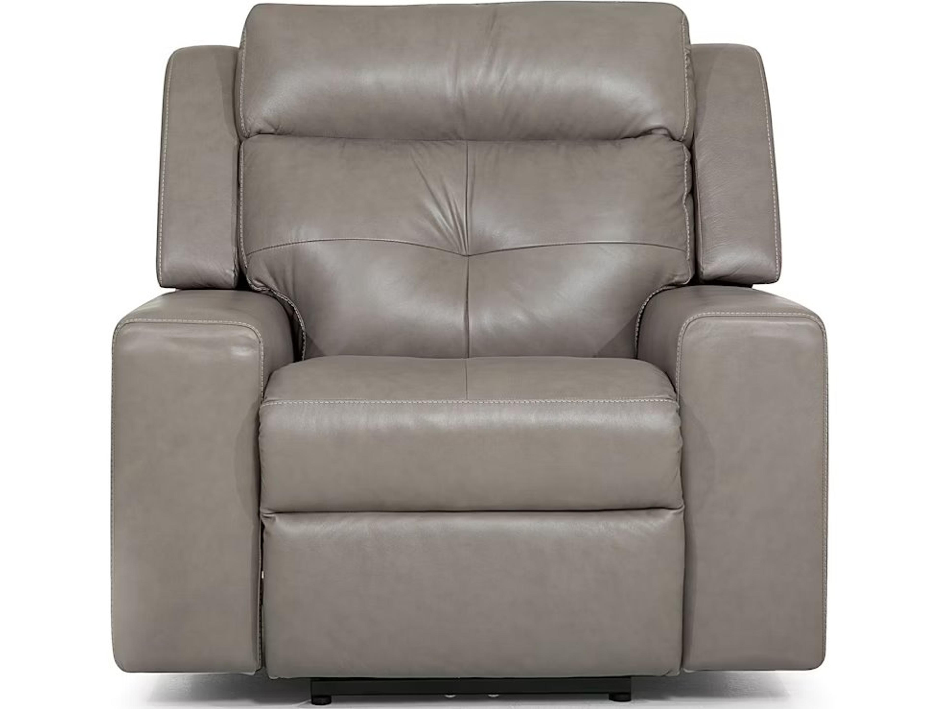 Palliser Grove Leather Upholstery Power Recliner Wall Hugger with Power Headrest