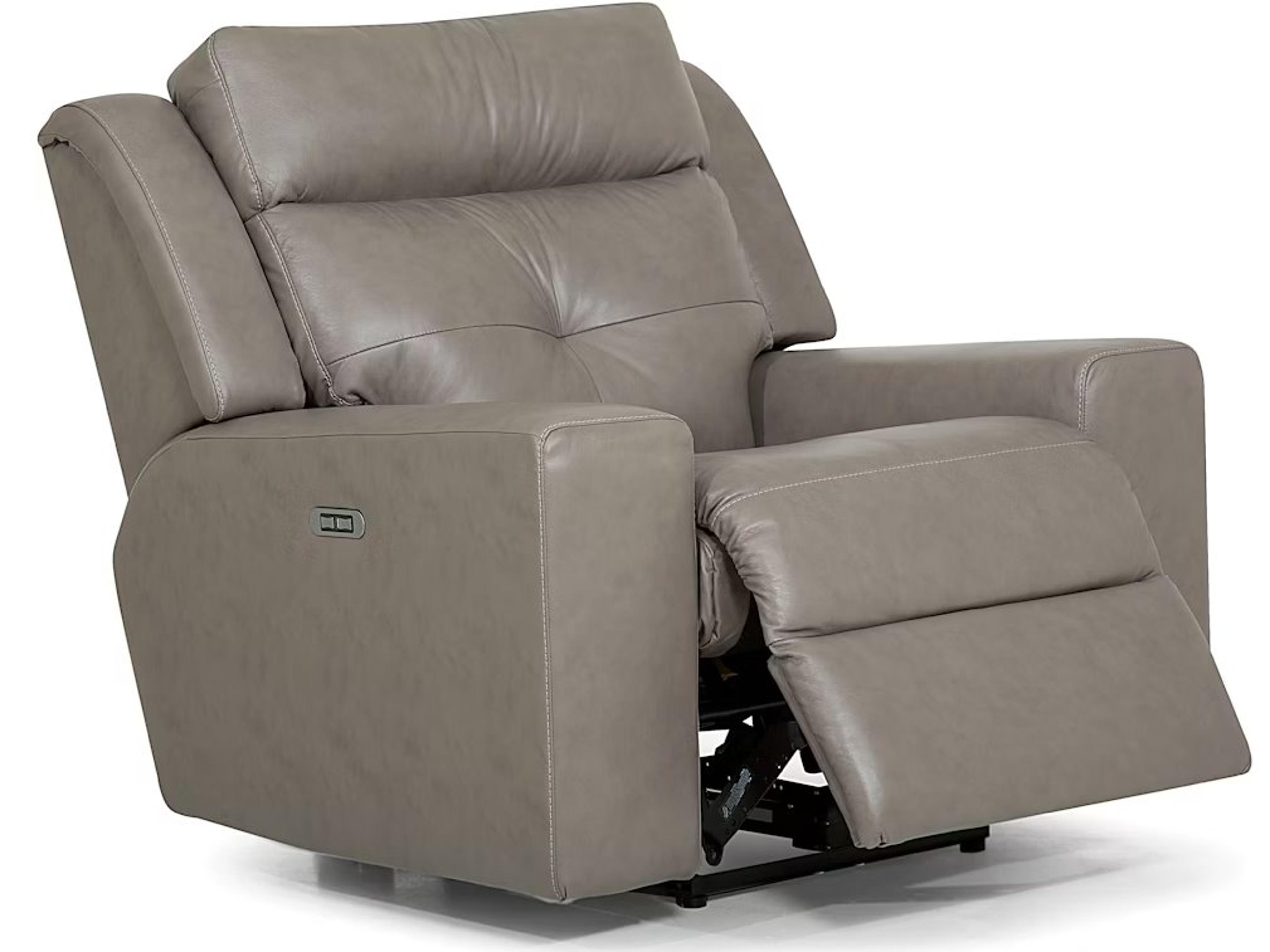 Palliser Grove Leather Upholstery Power Recliner Wall Hugger with Power Headrest