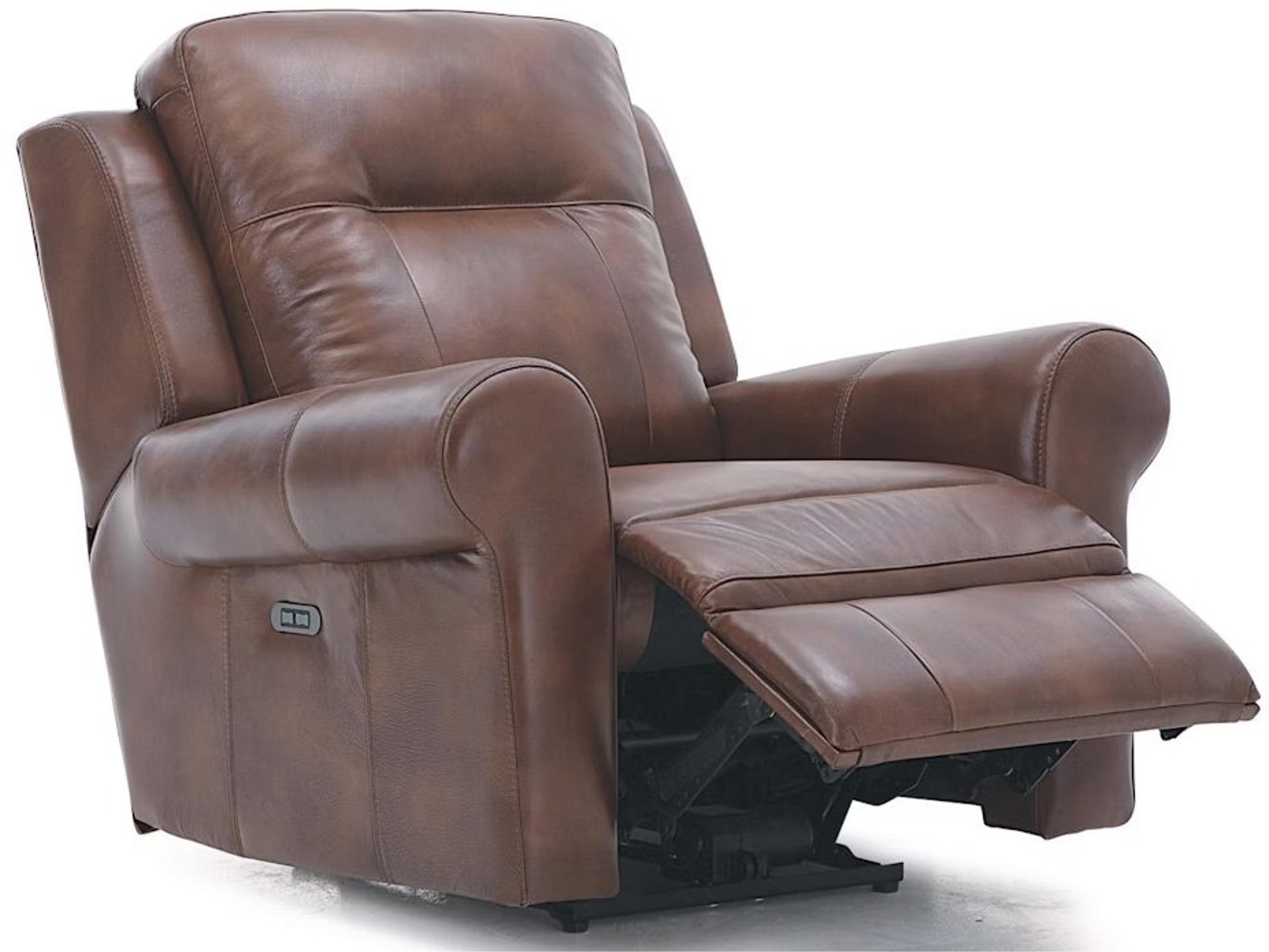 Grove Leather Upholstery Power Rocker Recliner with Power Headrest