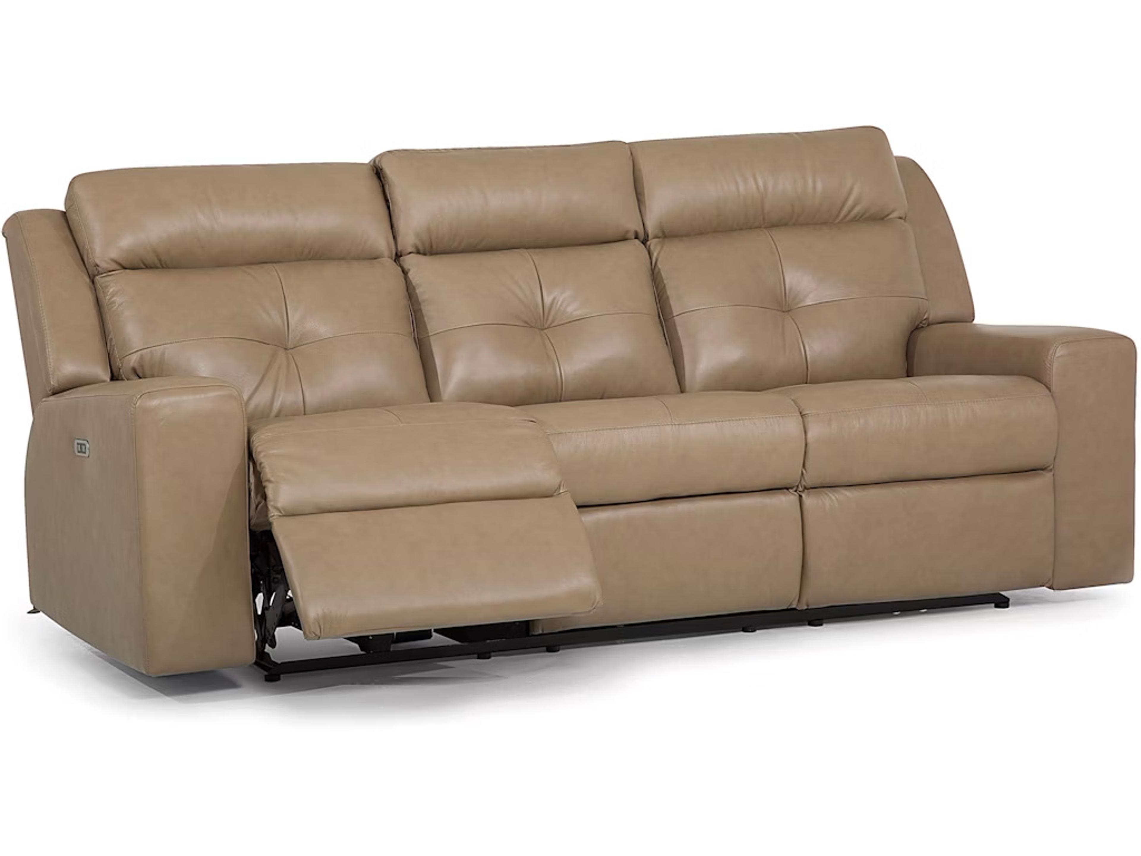 Palliser Grove Leather Upholstery Sofa Power Recliner with Power Headrest