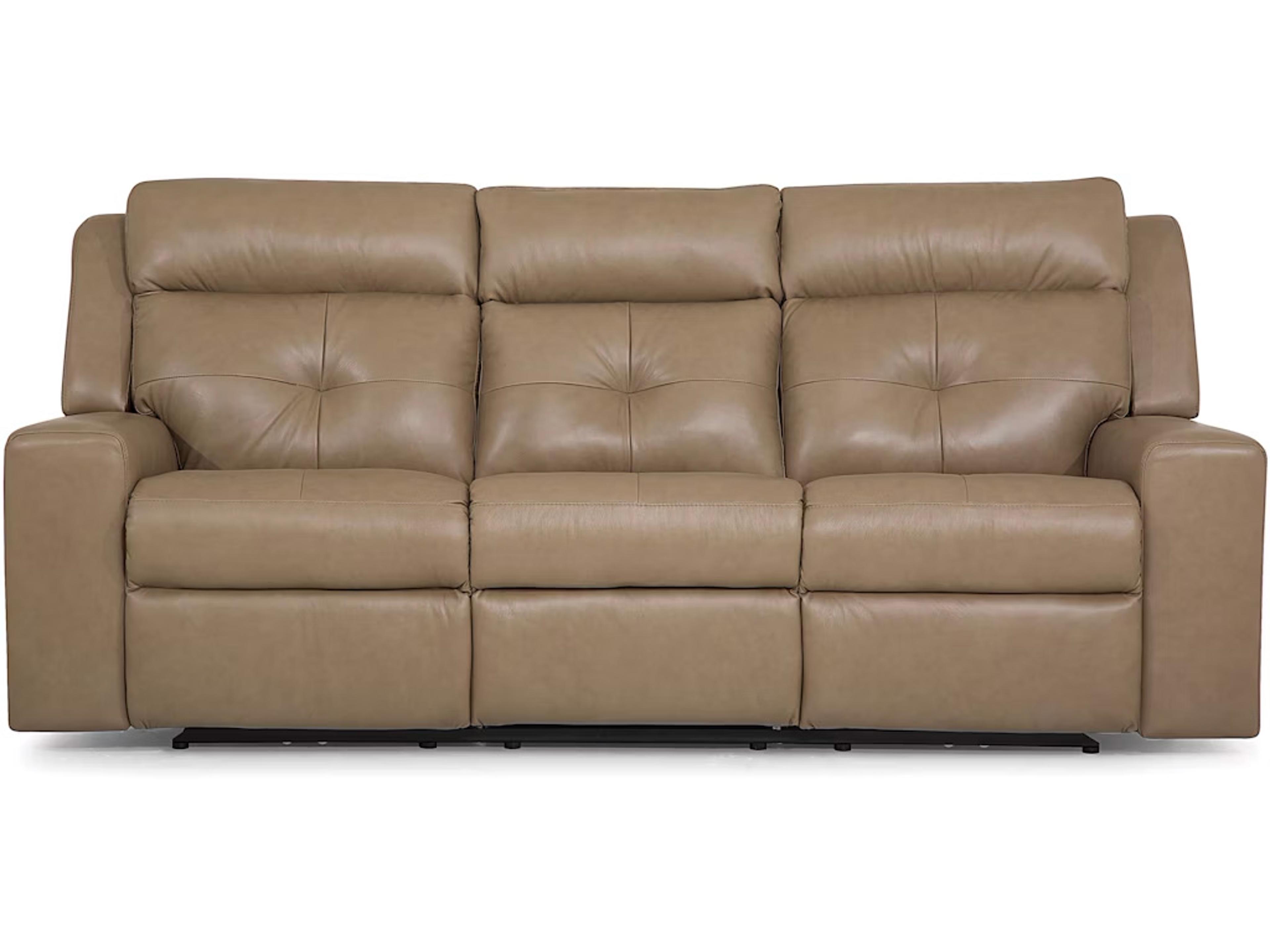 Palliser Grove Leather Upholstery Sofa Power Recliner with Power Headrest