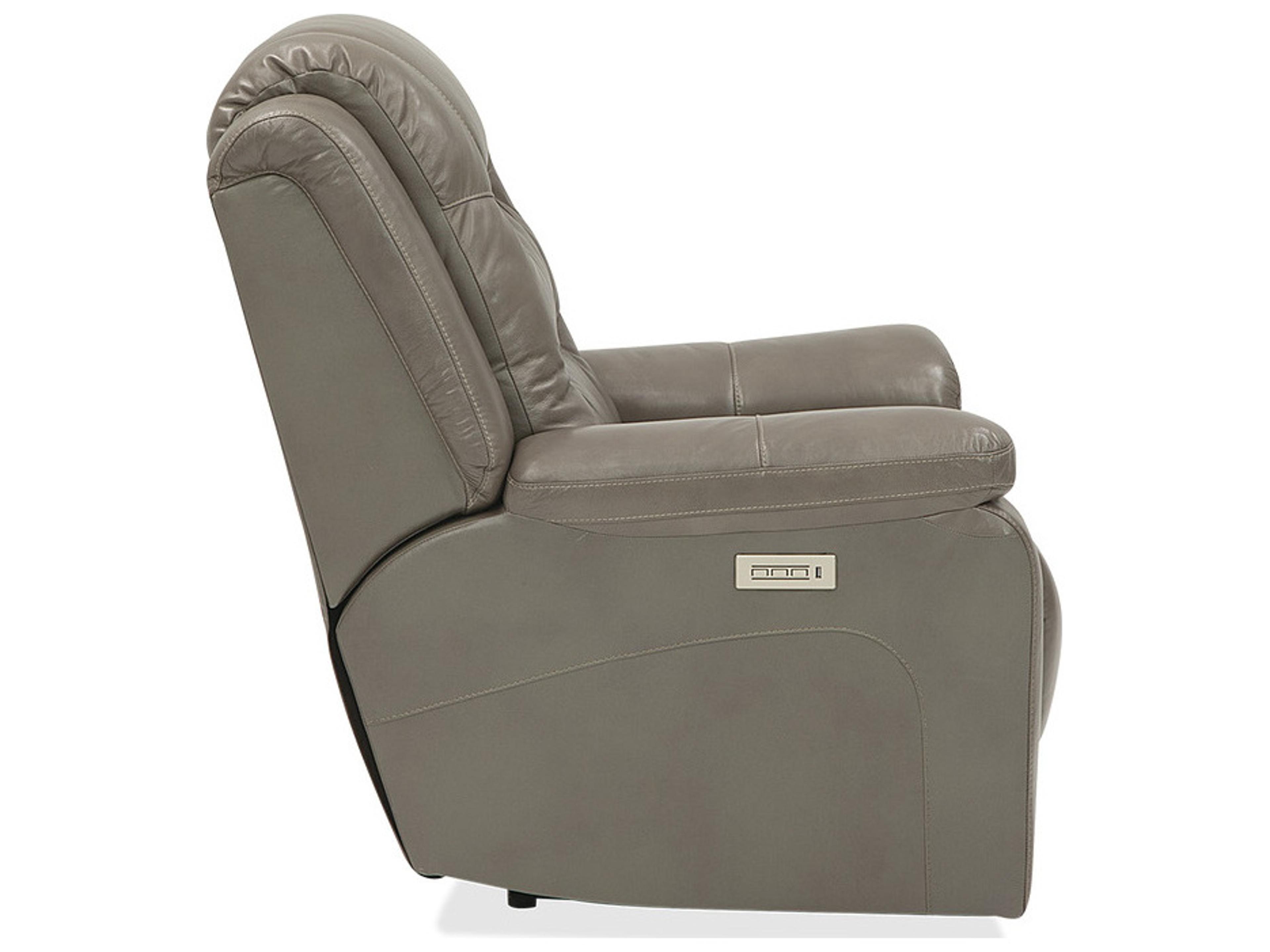 Palliser Leighton Leather Upholstery Power Recliner Wall Hugger with Power Headrest