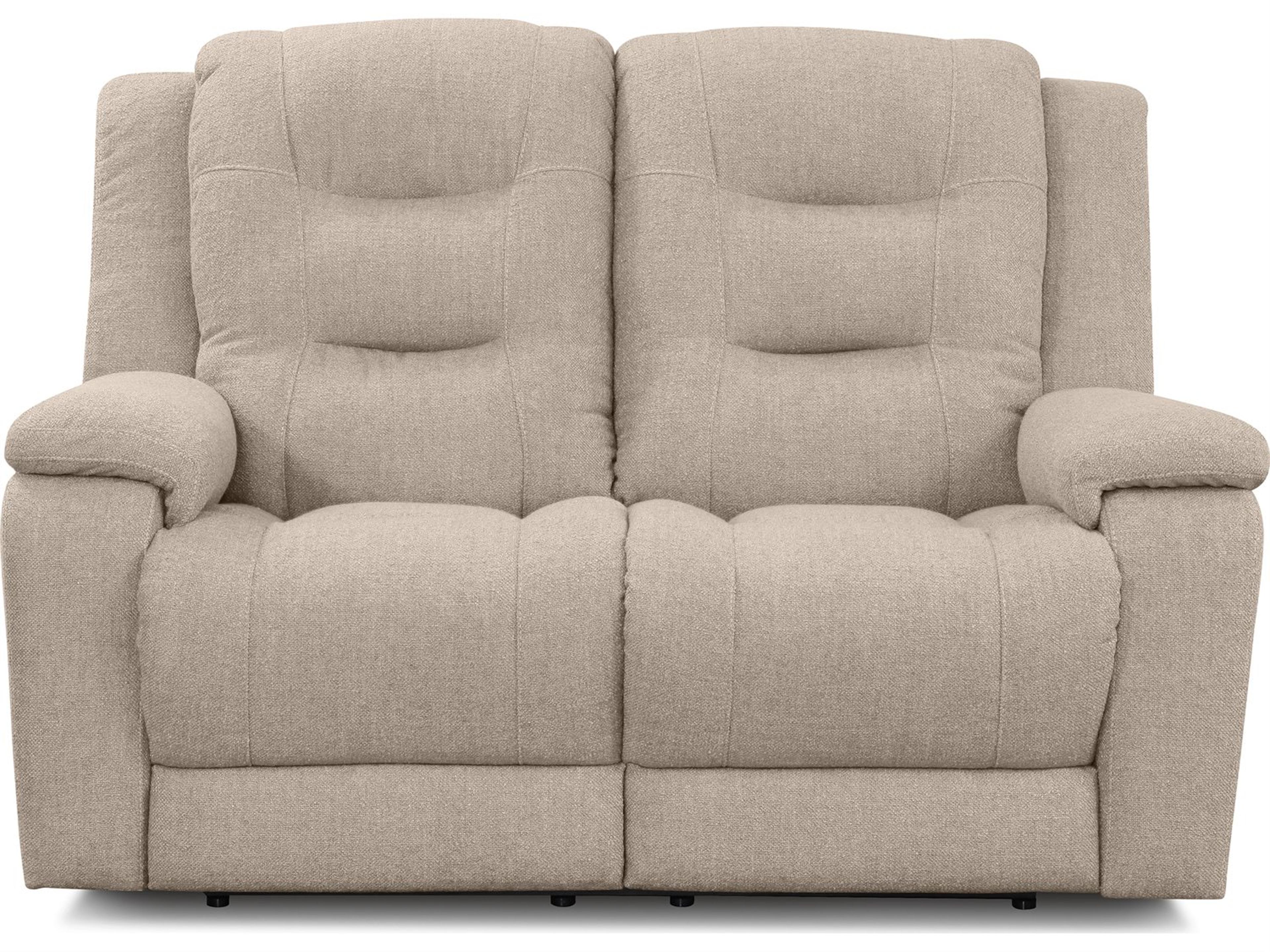 Palliser Leighton Leather Upholstery Loveseat Power Recliner with Power Headrest