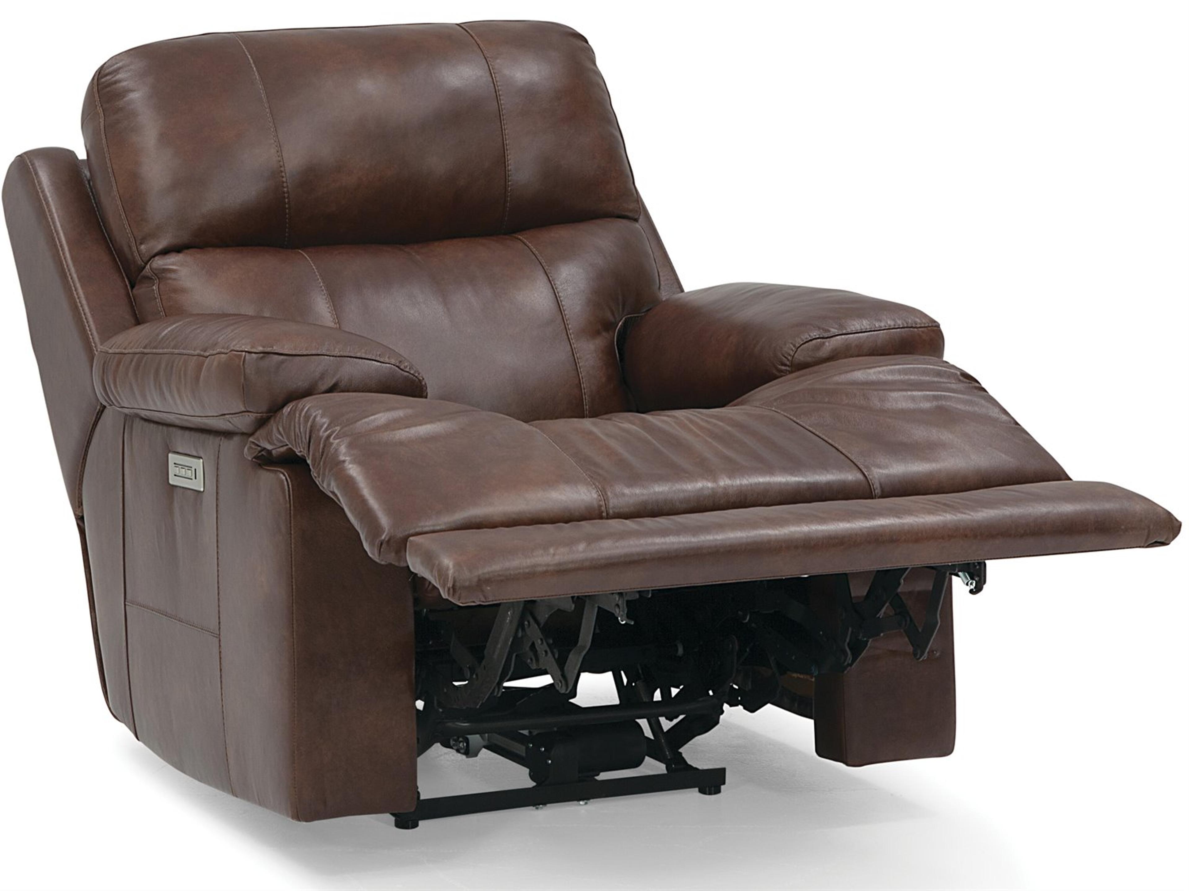 Palliser Kenaston Leather Upholstery Power Recliner Wall Hugger with Power Headrest
