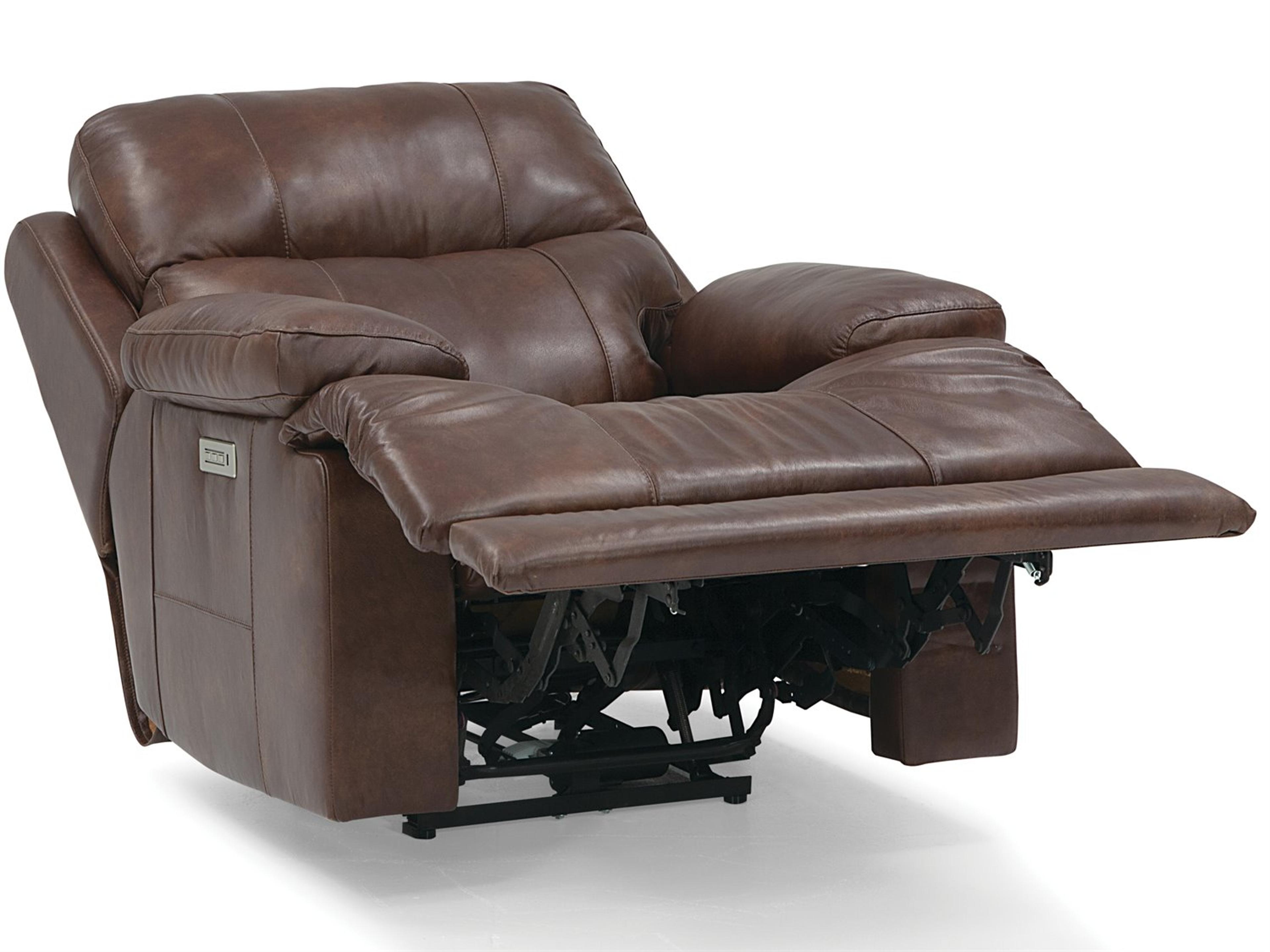 Palliser Kenaston Leather Upholstery Power Recliner Wall Hugger with Power Headrest