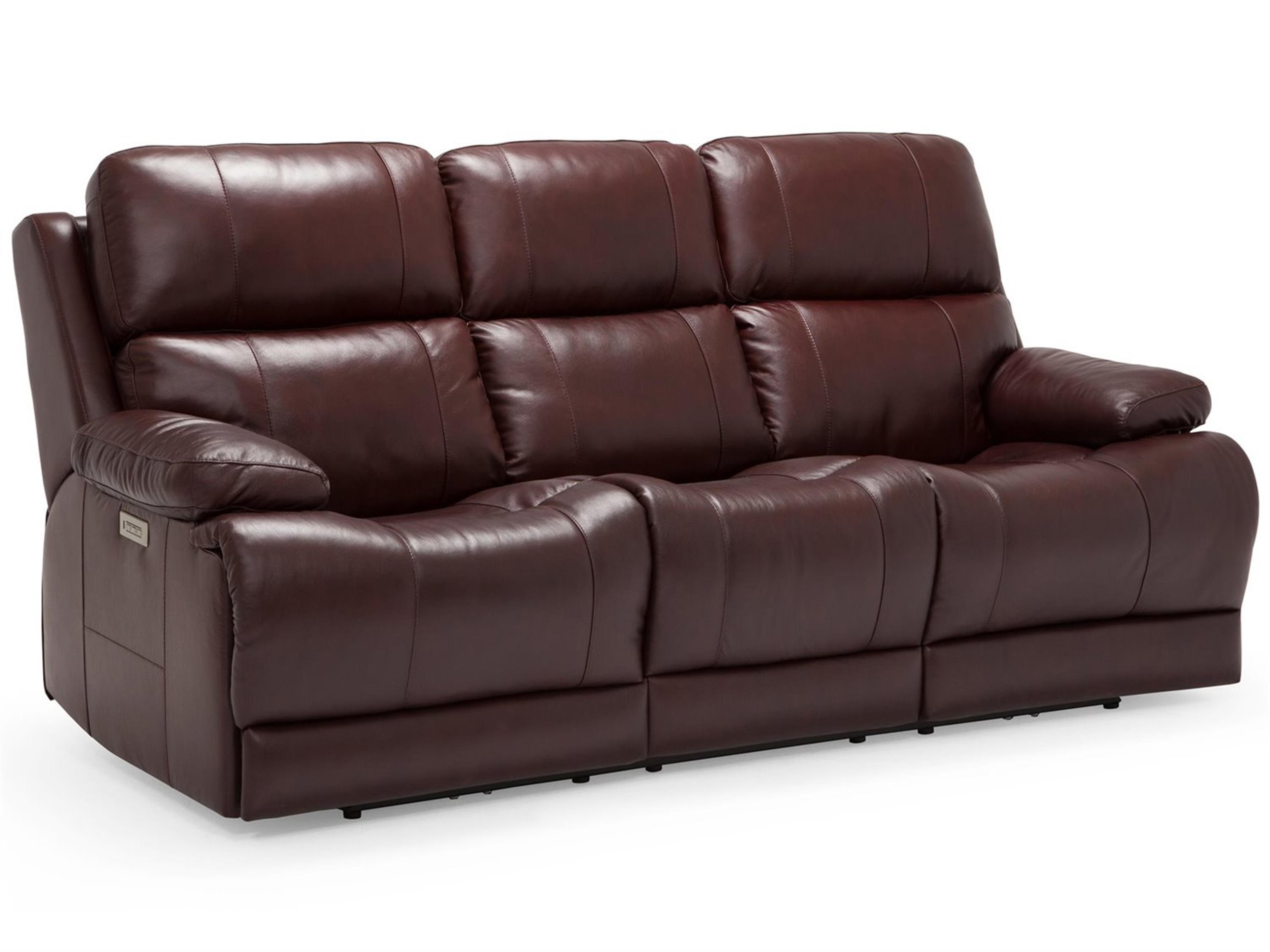 Kenaston Leather Upholstery Sofa Power Recliner with Power Headrest
