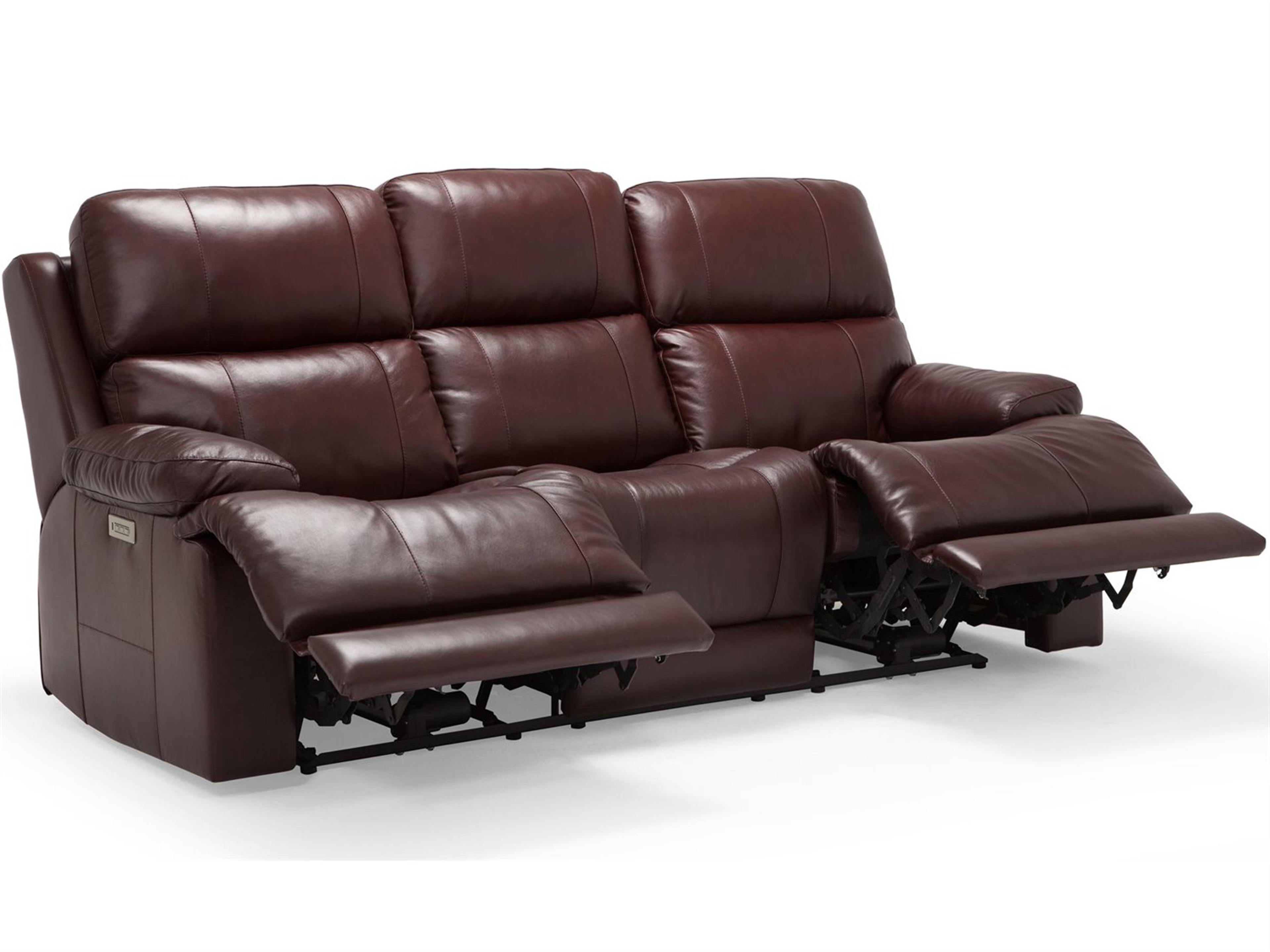 Palliser Kenaston Leather Upholstery Sofa Power Recliner with Power Headrest