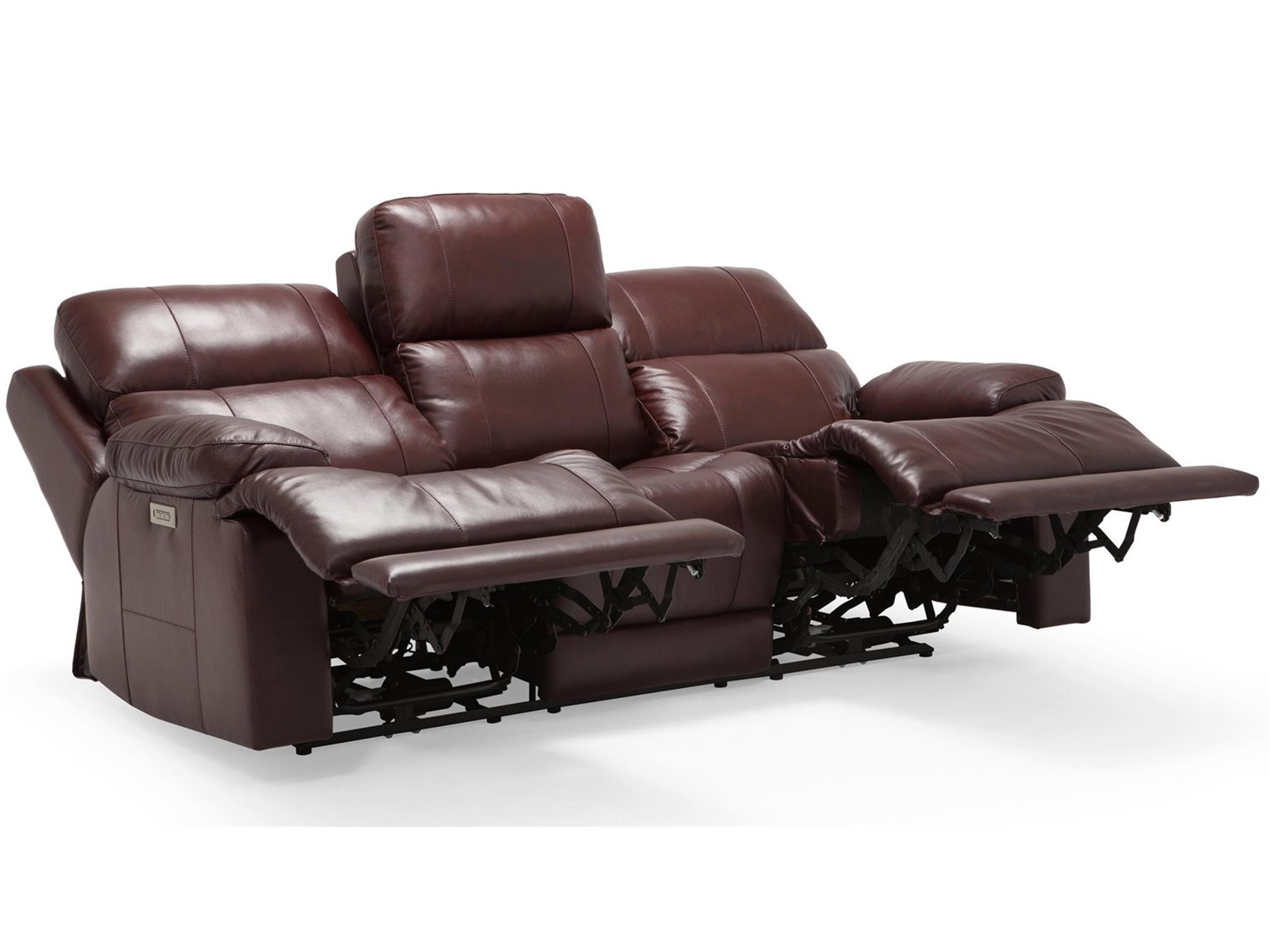 Palliser Kenaston Leather Upholstery Sofa Power Recliner with Power Headrest