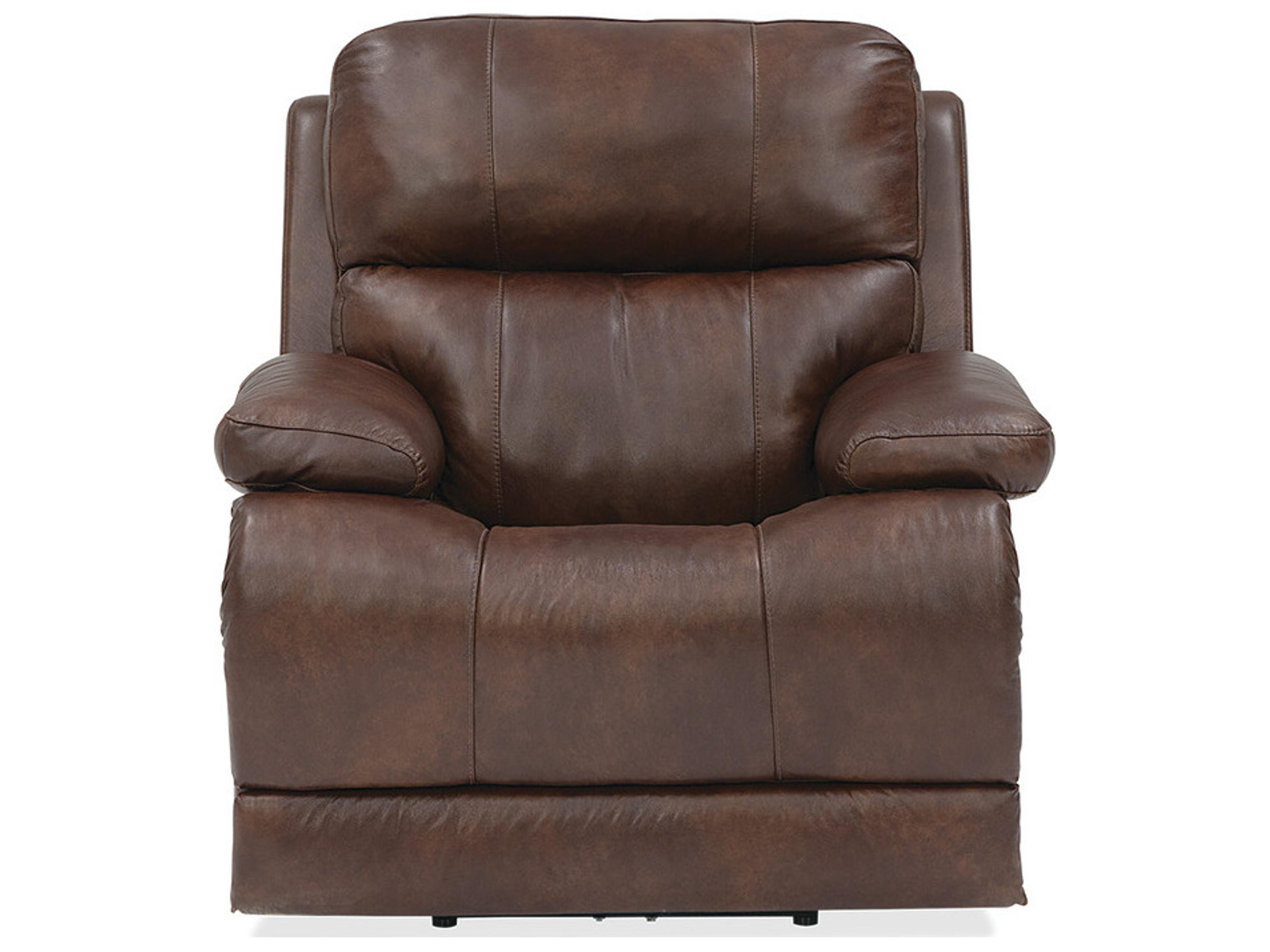 Palliser Kenaston Leather Upholstery Power Recliner Wall Hugger with Headrest & Lumbar