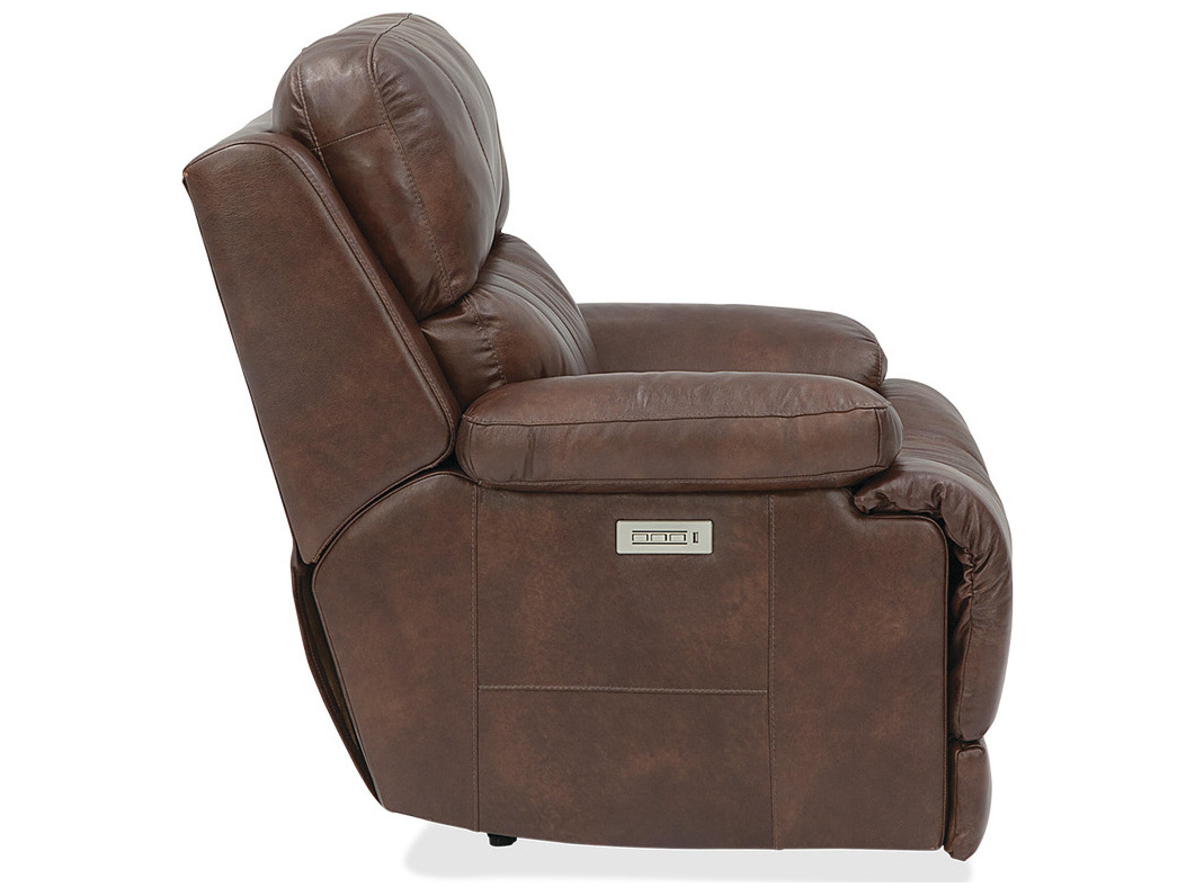 Palliser Kenaston Leather Upholstery Power Recliner Wall Hugger with Headrest & Lumbar