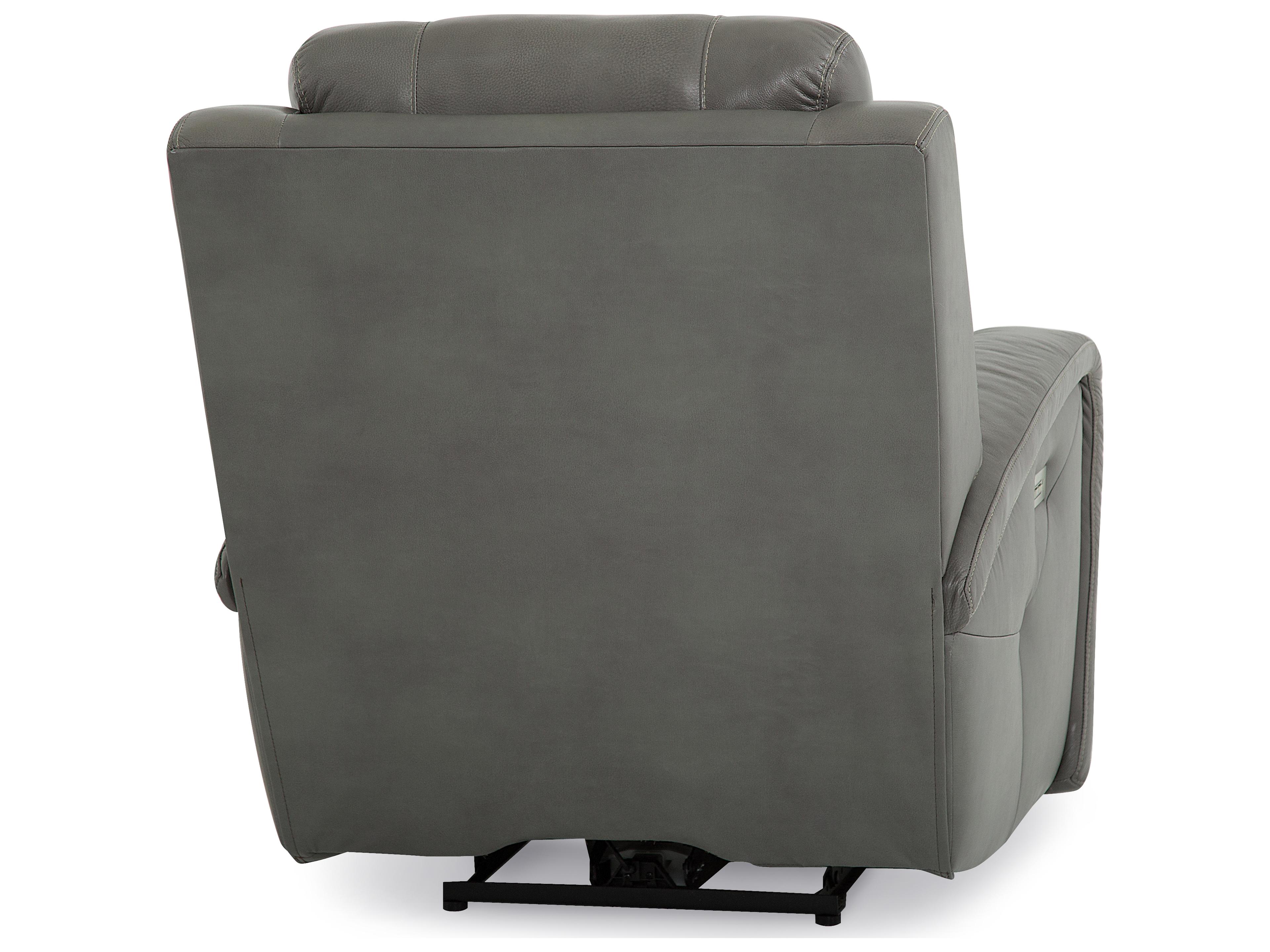 Palliser Washington Leather Upholstery Power Recliner Wall Hugger with Headrest & Lumbar