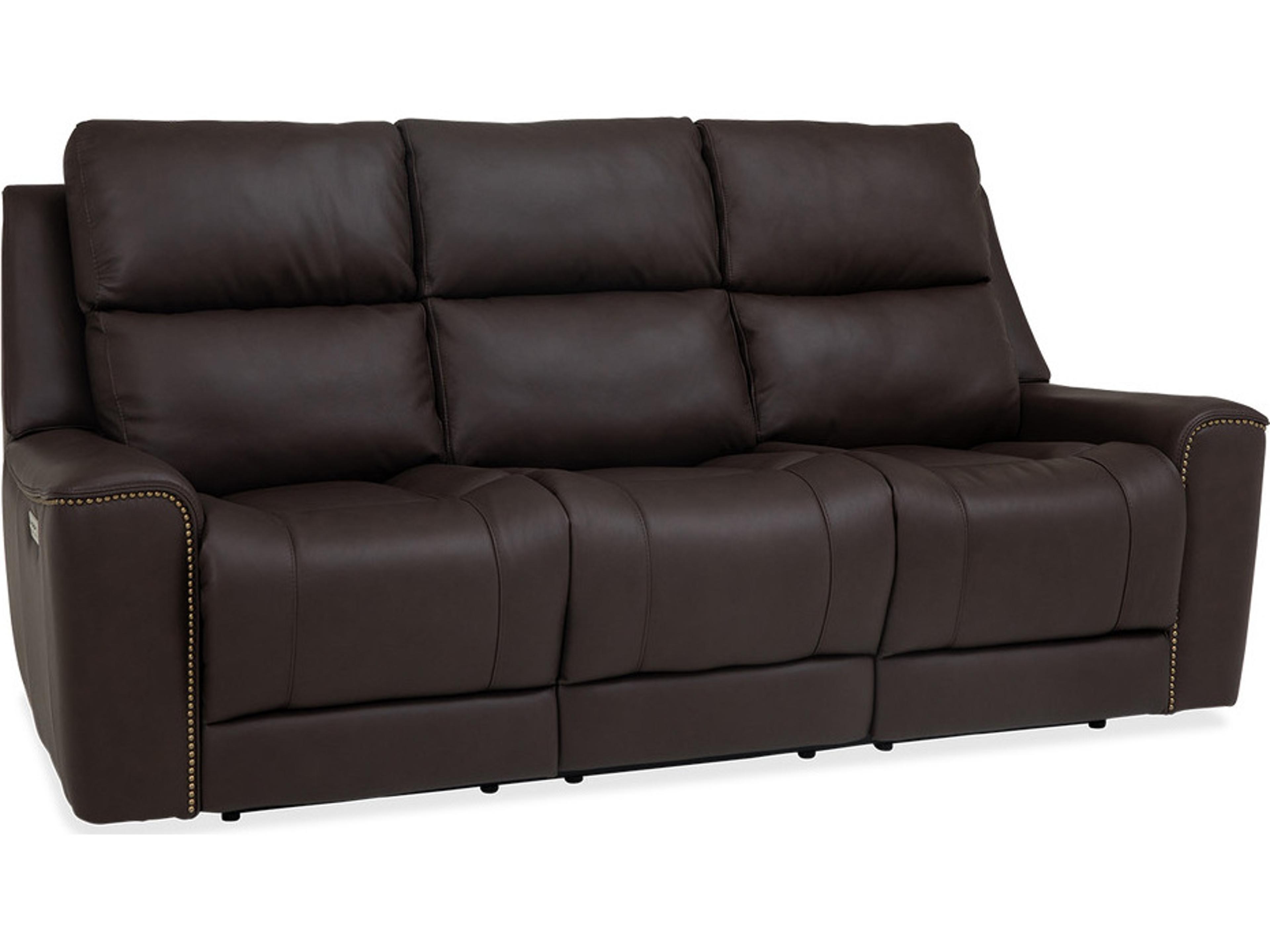 Hastings Leather Upholstery Sofa Power Recliner with Power Headrest
