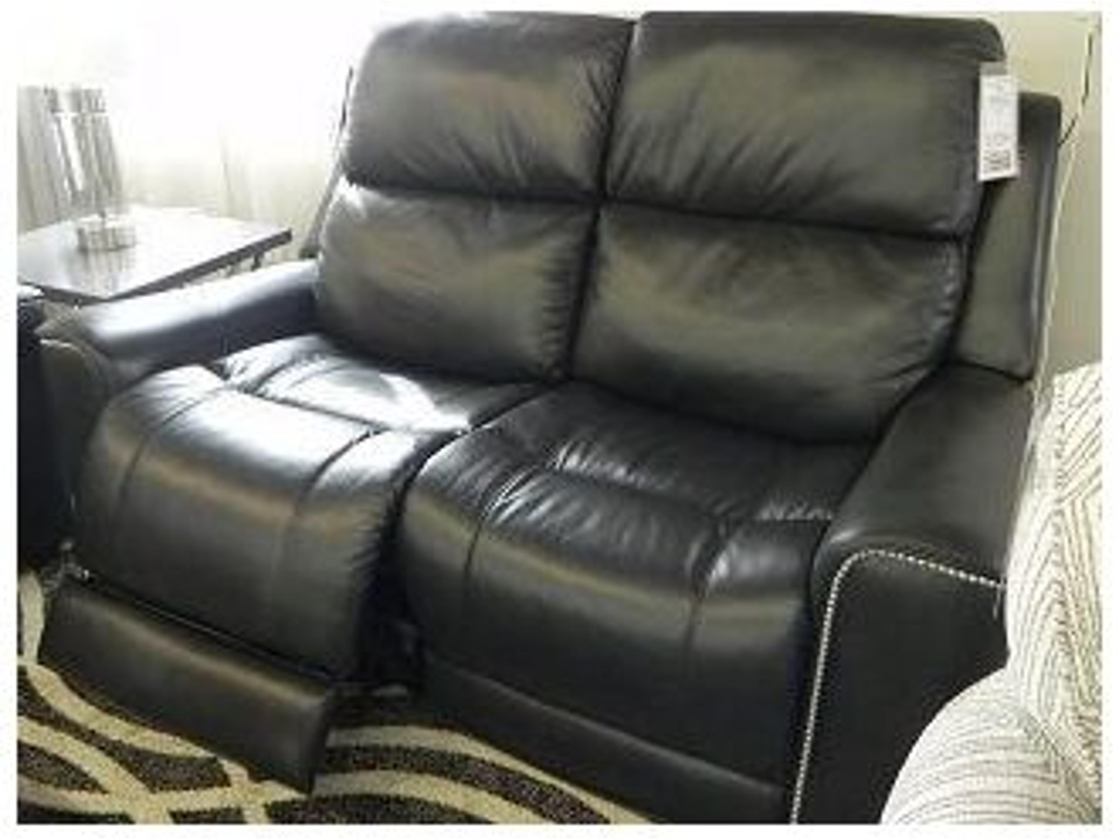 Hastings Leather Upholstery Loveseat Power Recliner with Power Headrest