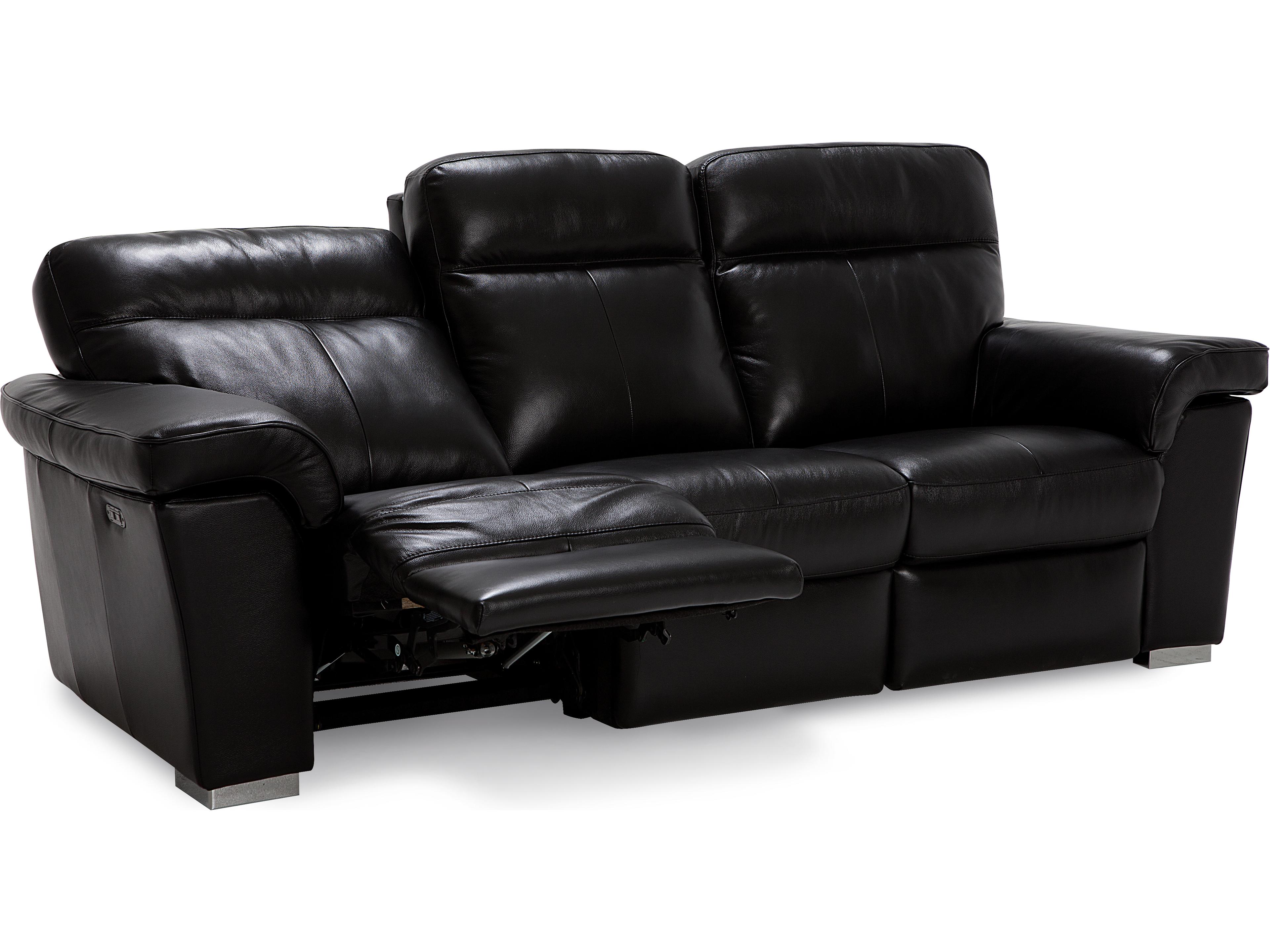 Palliser Alaska Leather Upholstery Sofa Power Recliner with Power Headrest