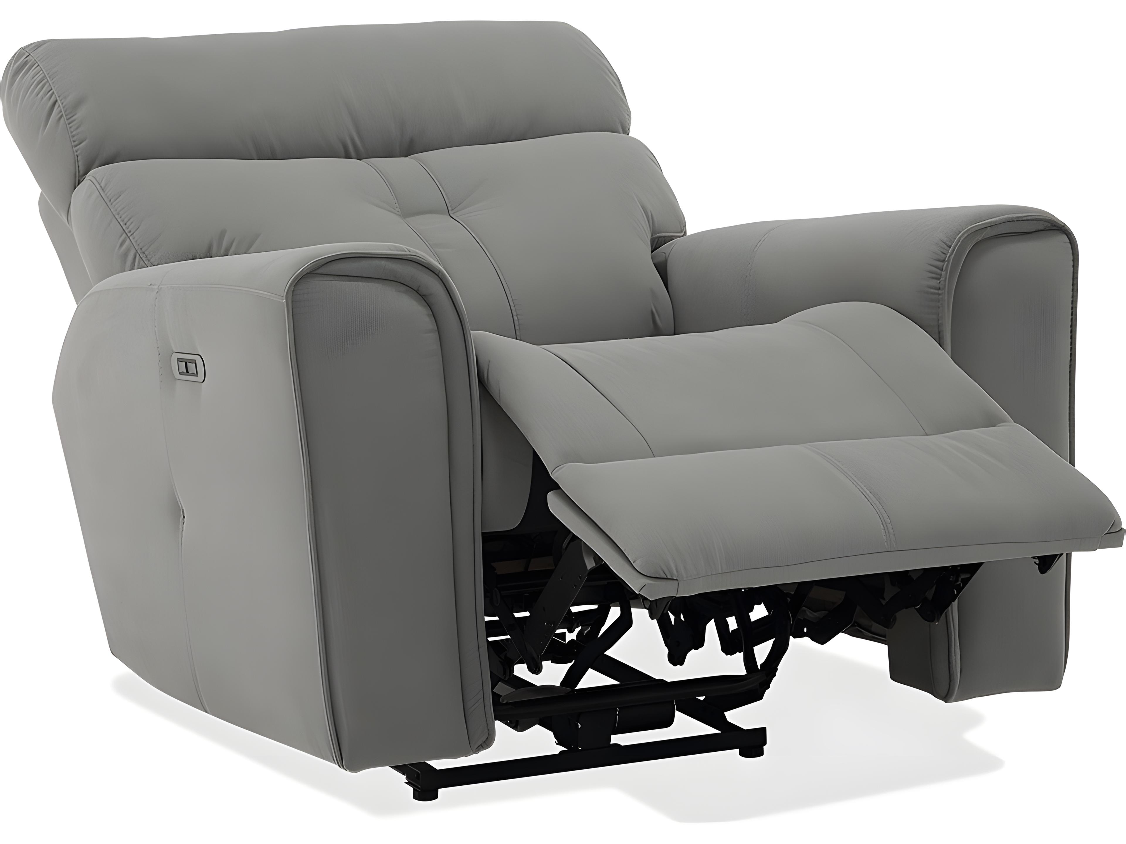 Washington Leather Upholstery Rocker Power Recliner with Power Headrest