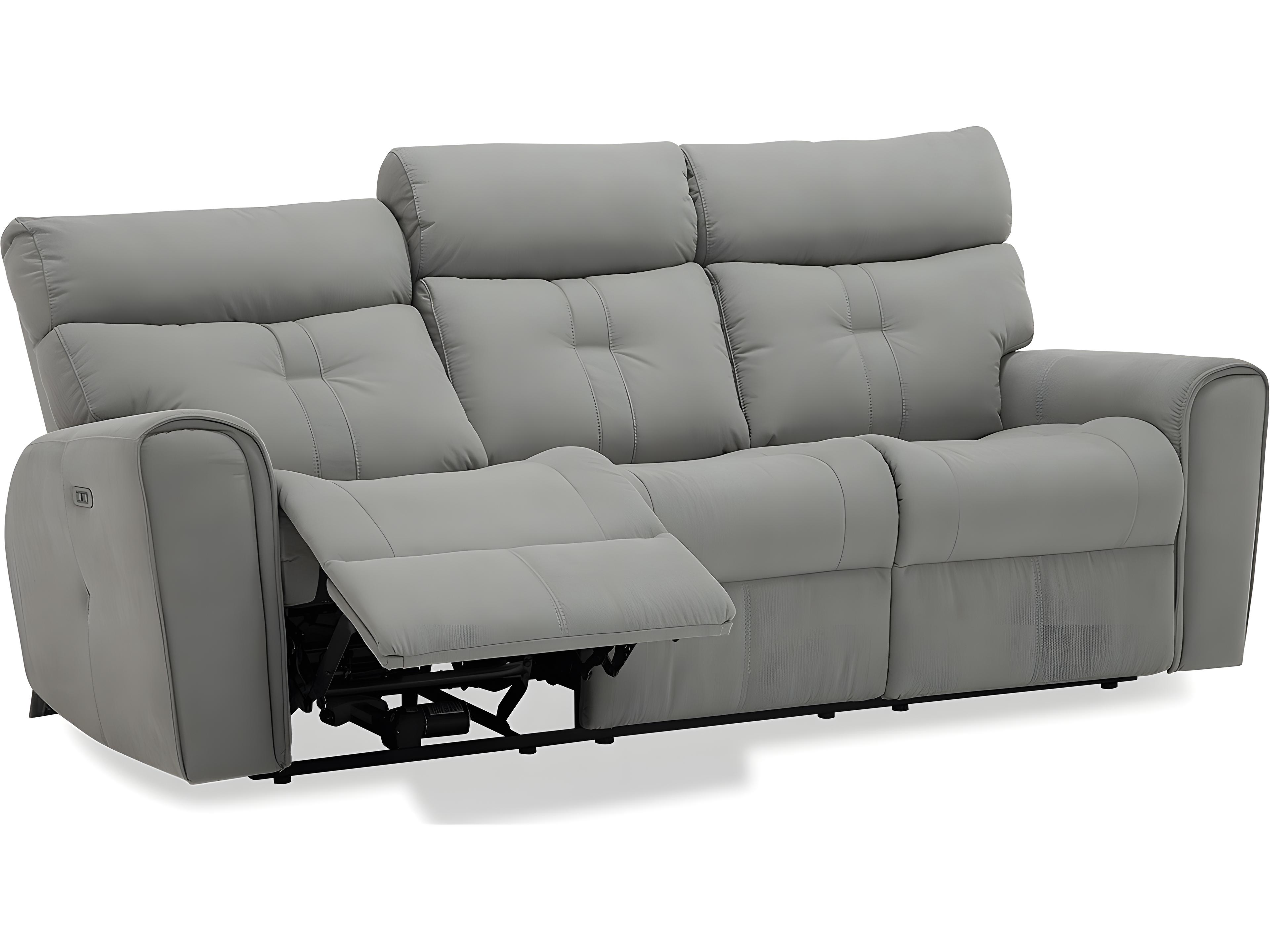 Palliser Washington Leather Upholstery Sofa Power Recliner with Power Headrest