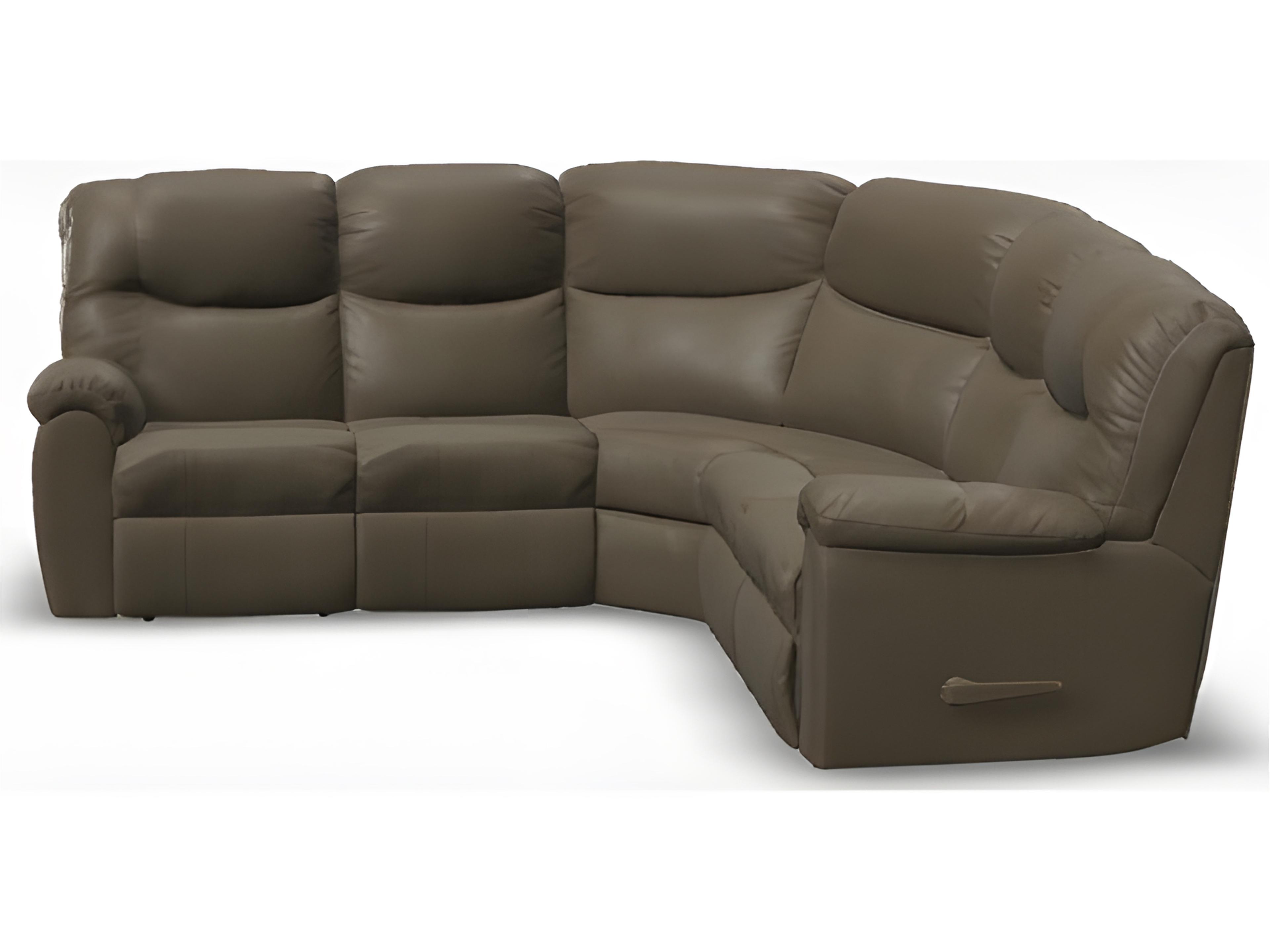 Palliser Regent Leather Upholstery Sectional Sofa